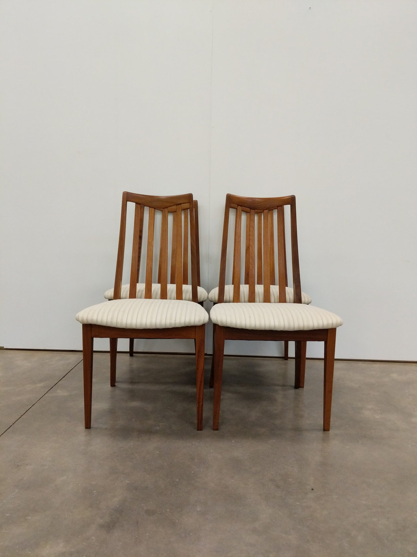Set of 4 Vintage Mid Century Modern Dining Chairs by G Plan