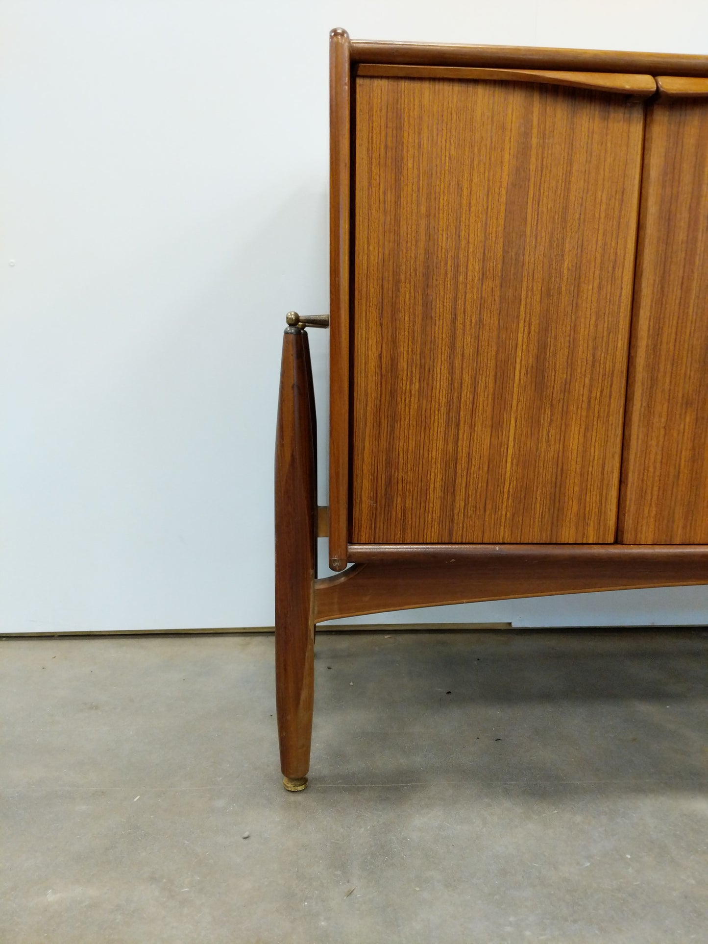 Vintage Mid Century Modern Teak Credenza by Elliotts of Newbury