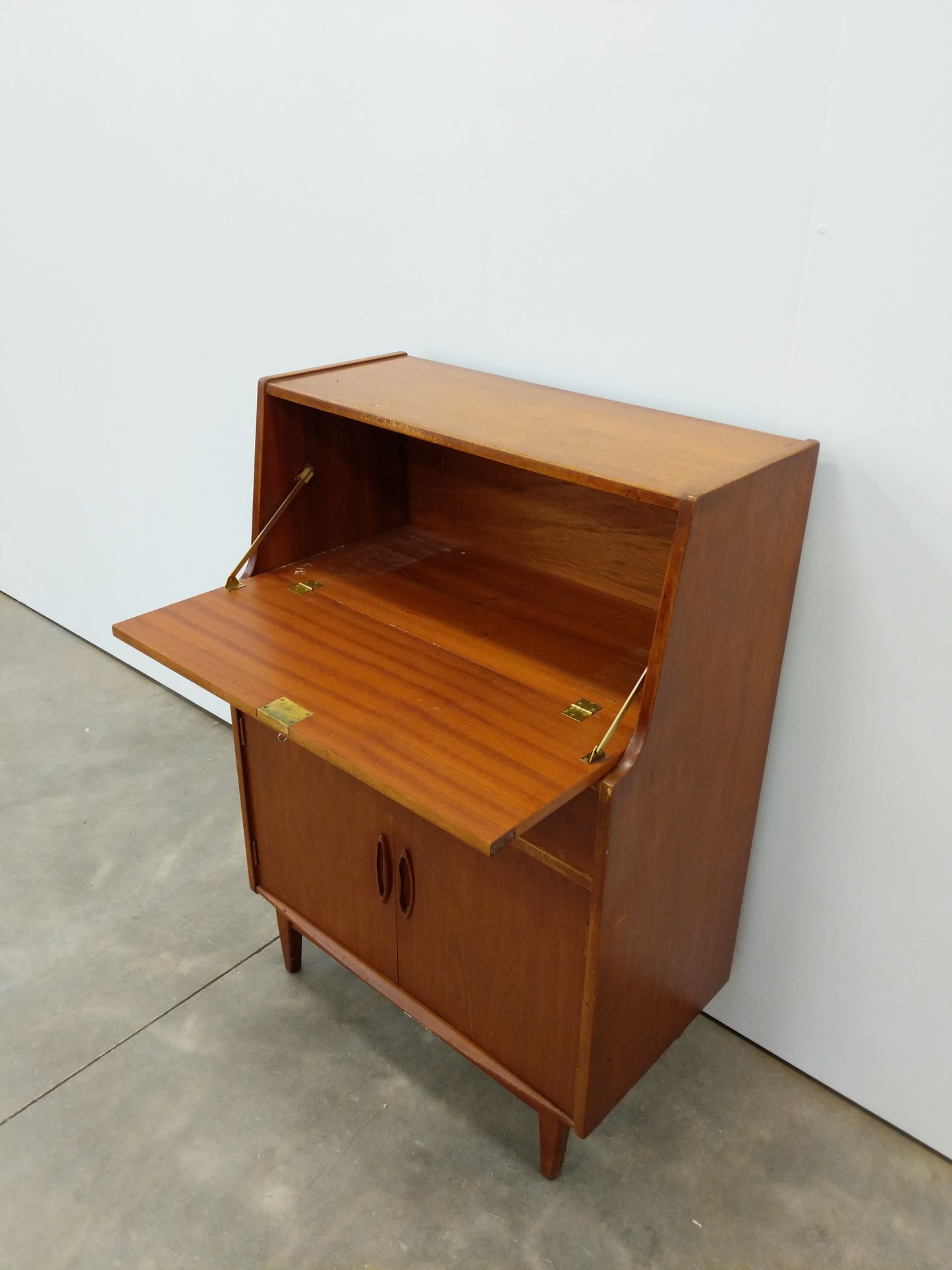 Vintage Mid Century Modern Teak Secretary Desk by Jentique