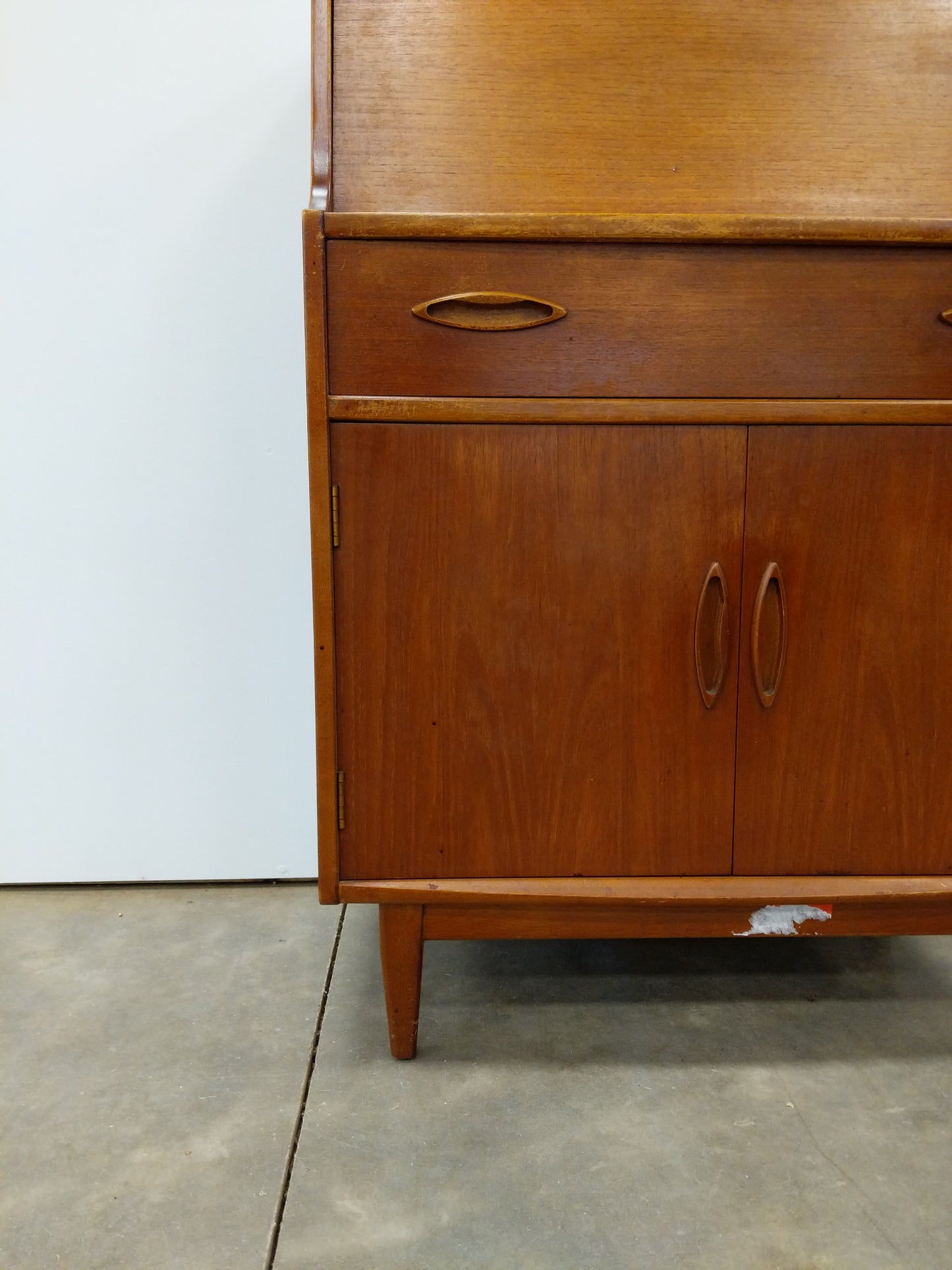 Vintage Mid Century Modern Teak Secretary Desk by Jentique
