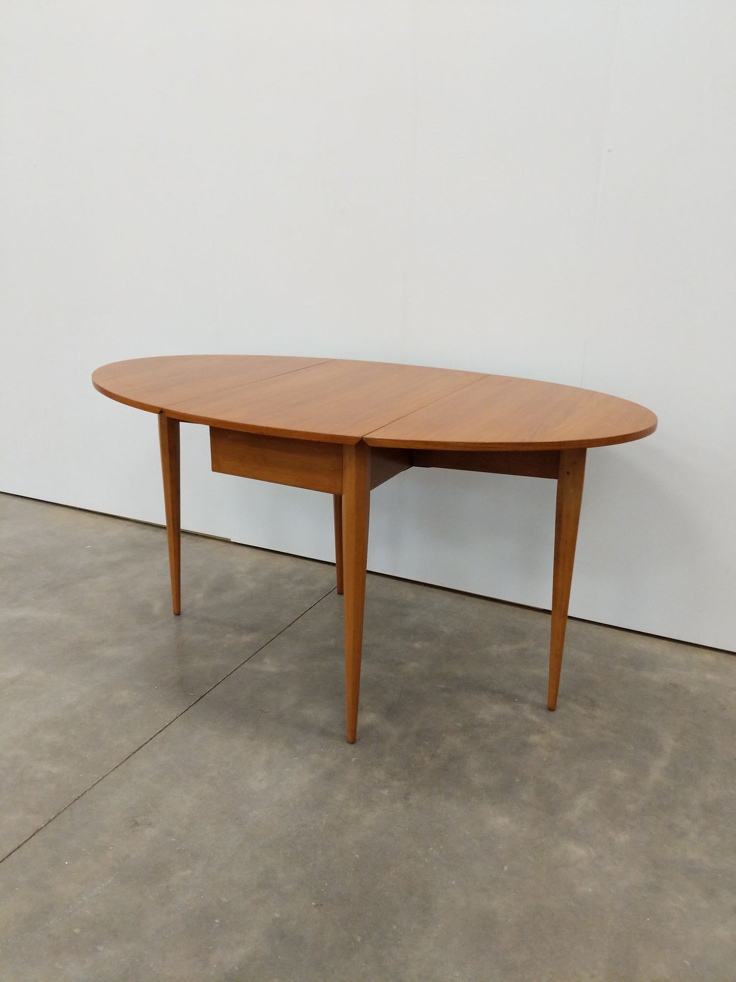 Vintage Mid Century Modern Teak Gate Leg Dining Table