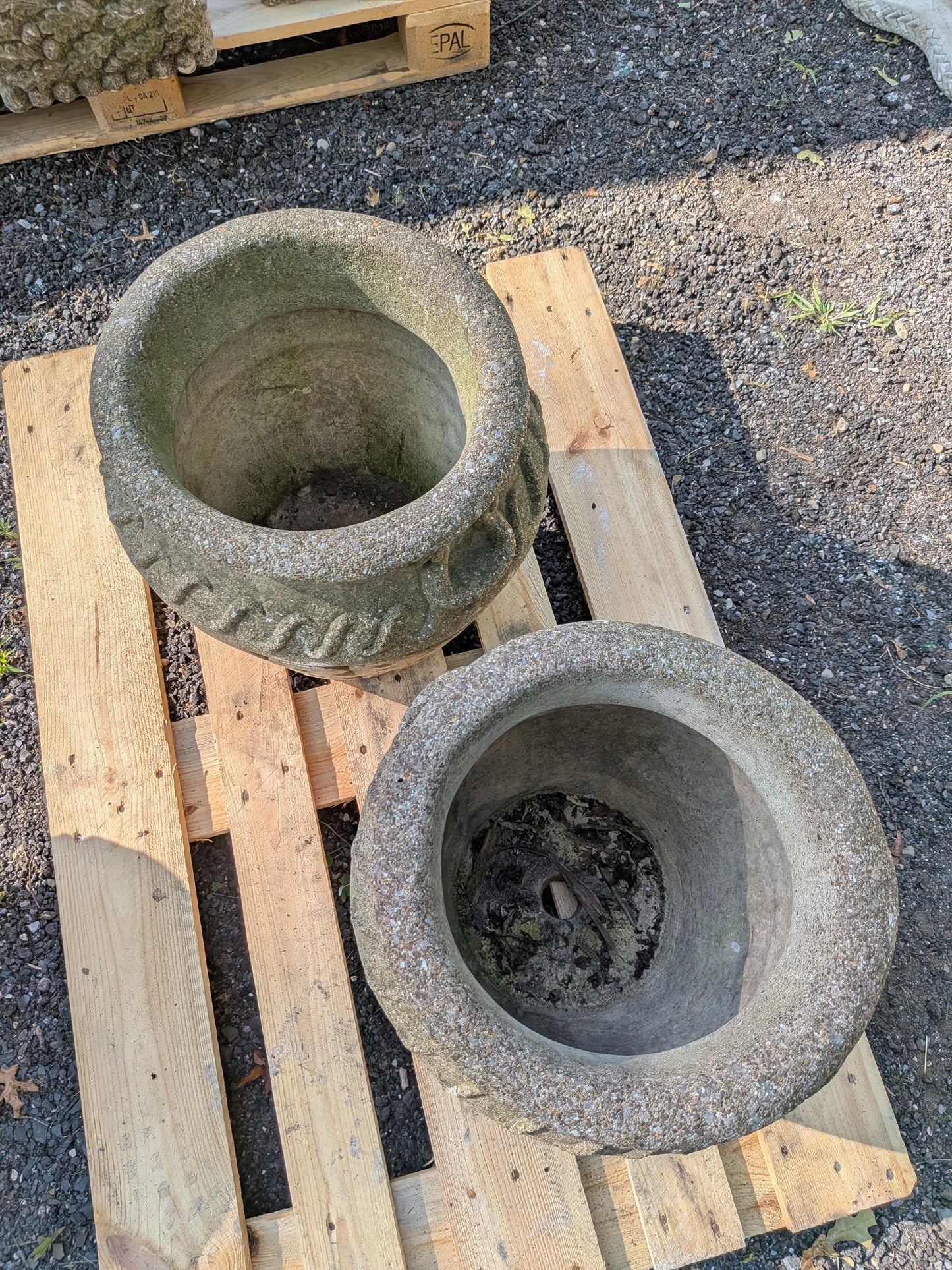 British Cast Stone Planters / Jardinieres