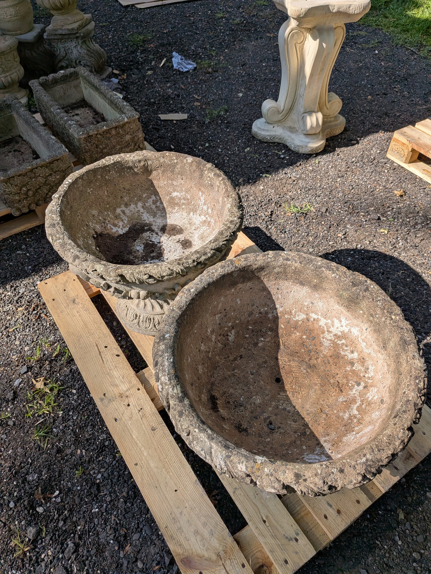 Pair of British Cast Stone / Jardinieres