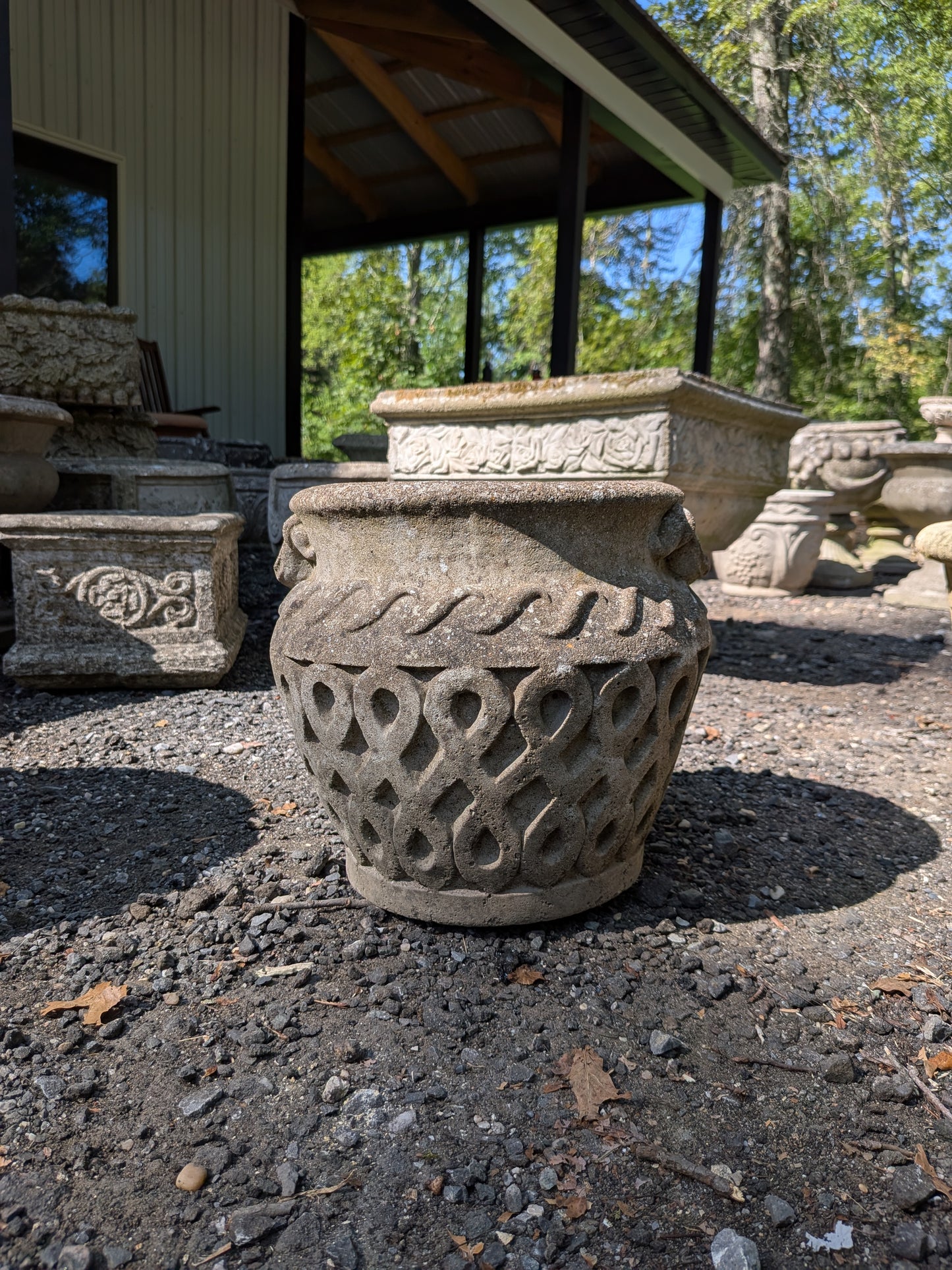 British Cast Stone Planter / Jardiniere