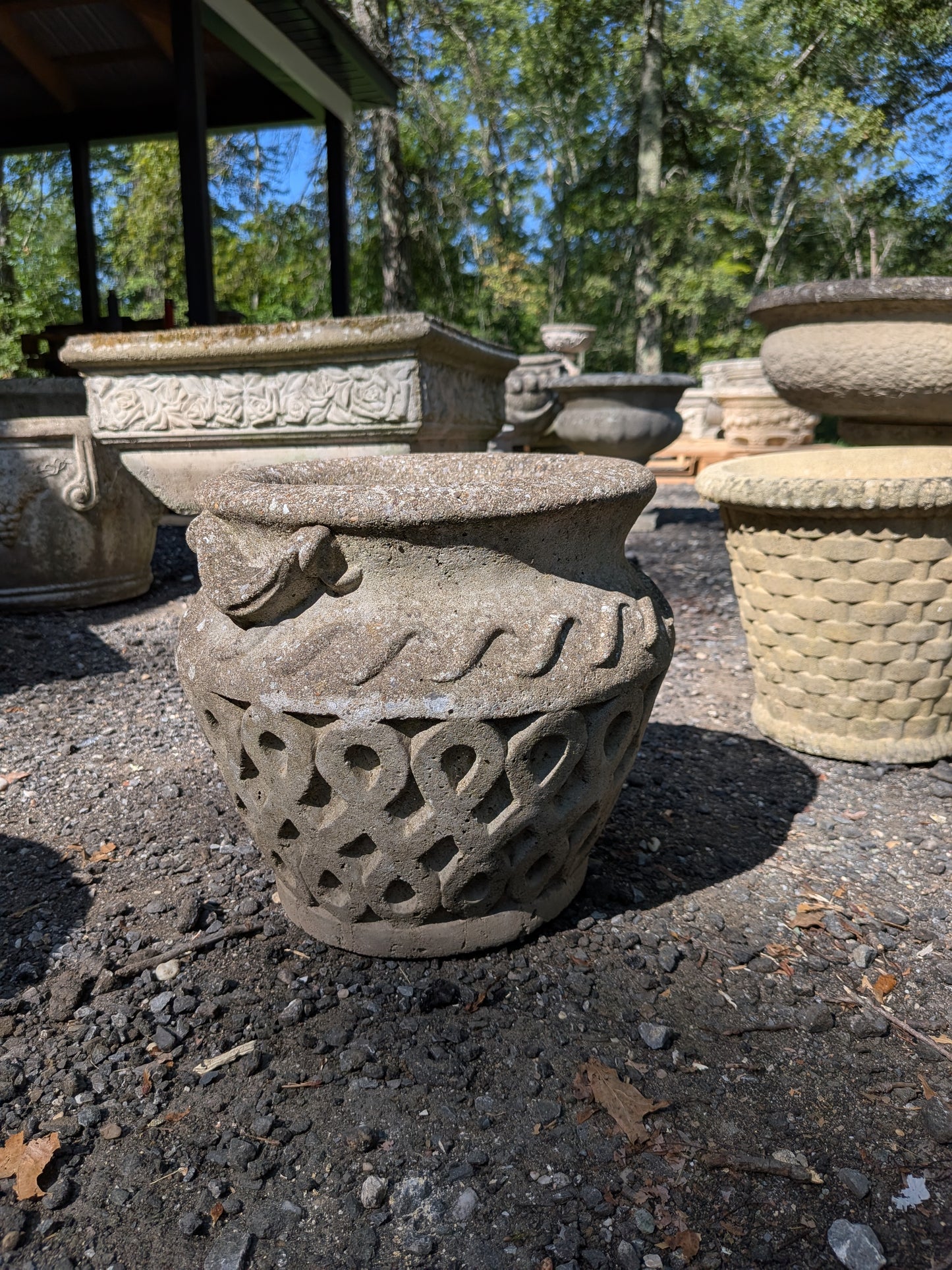 British Cast Stone Planter / Jardiniere
