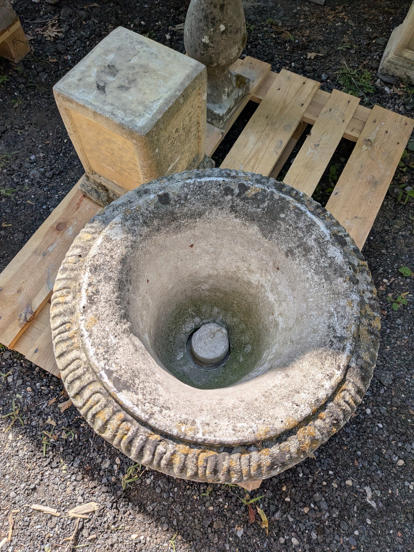 British Cast Stone Planter / Urn / Jardiniere