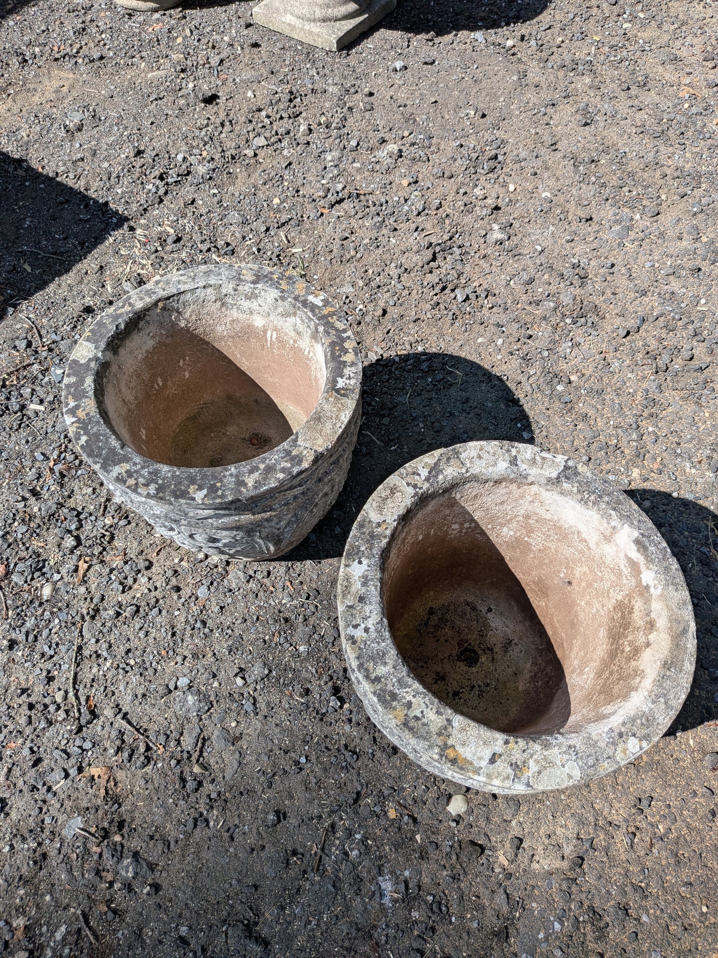 British Cast Stone Planters / Jardinieres