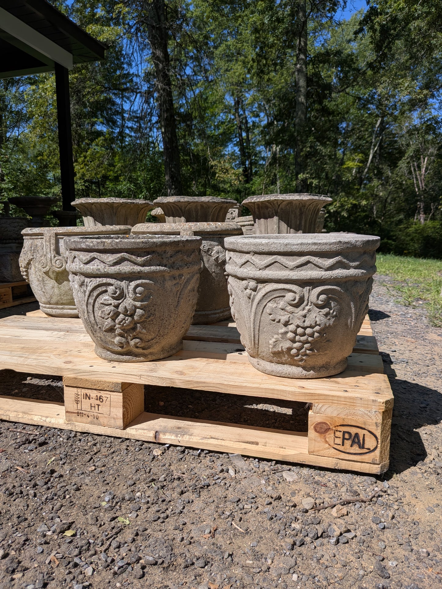 British Cast Stone Planters / Jardinieres