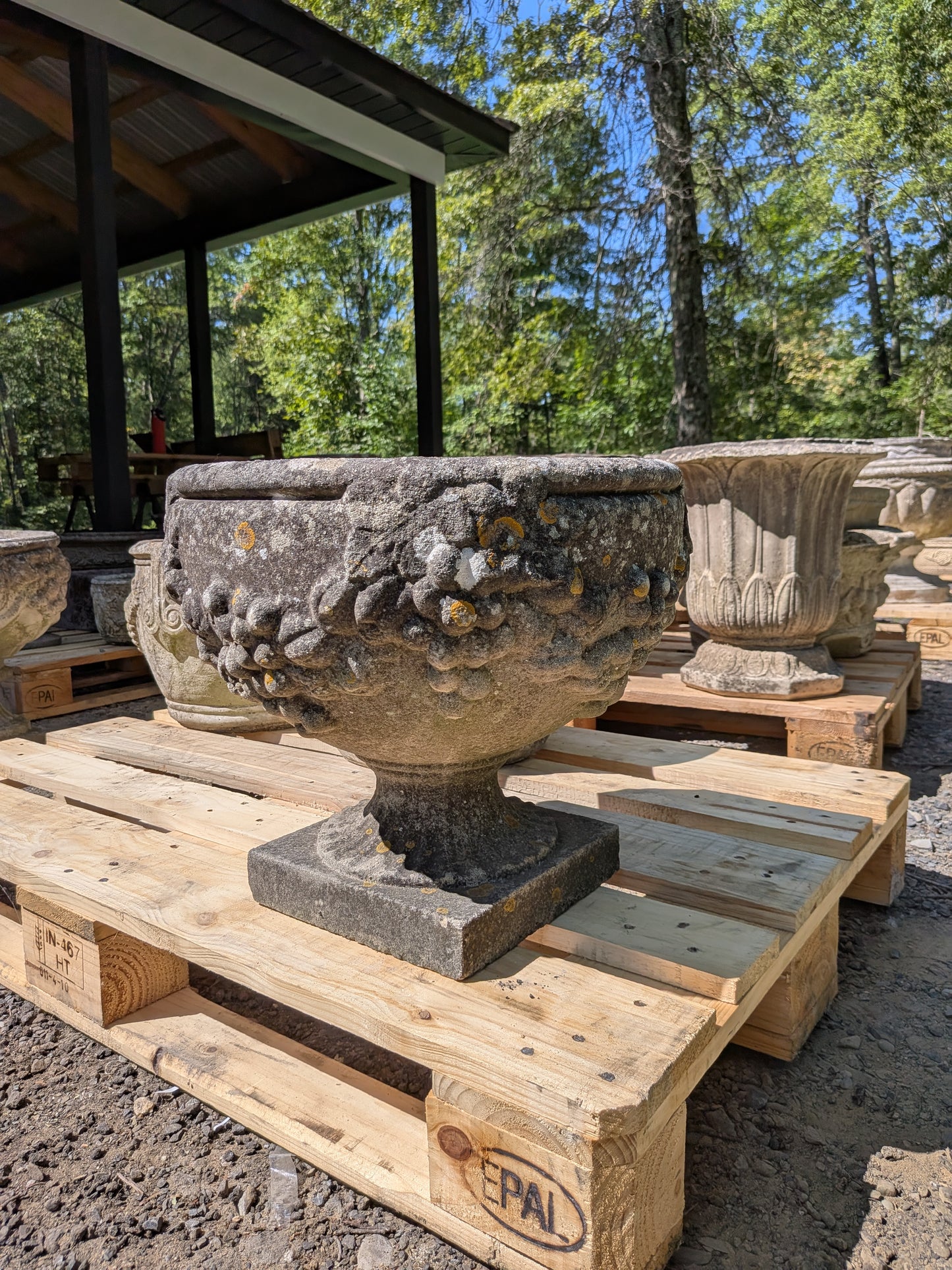 British Cast Stone Planter / Jardiniere