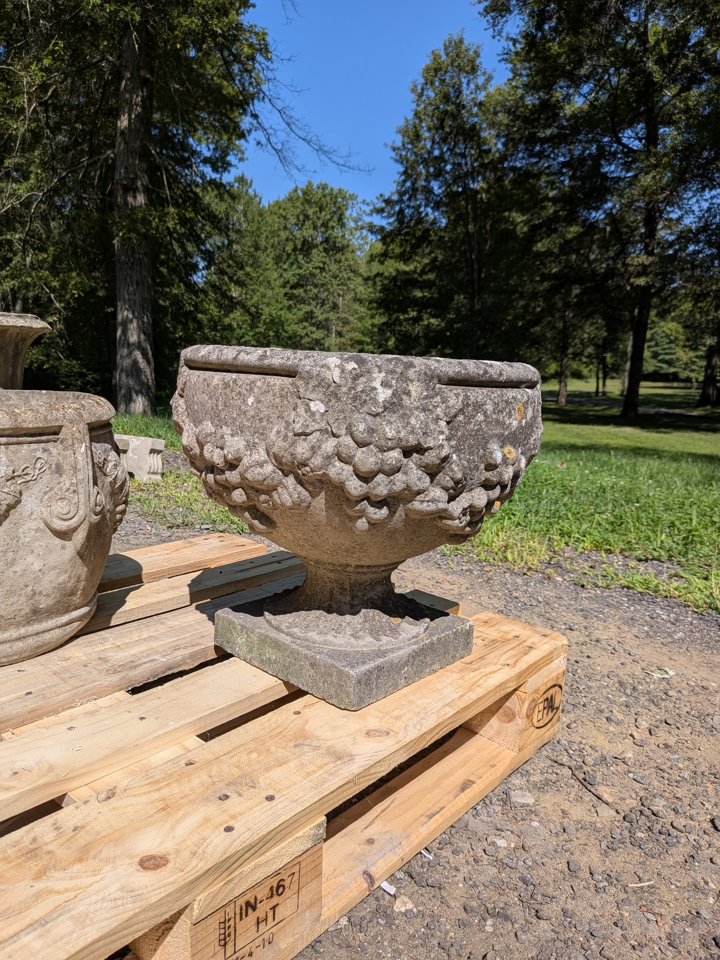 British Cast Stone Planter / Jardiniere
