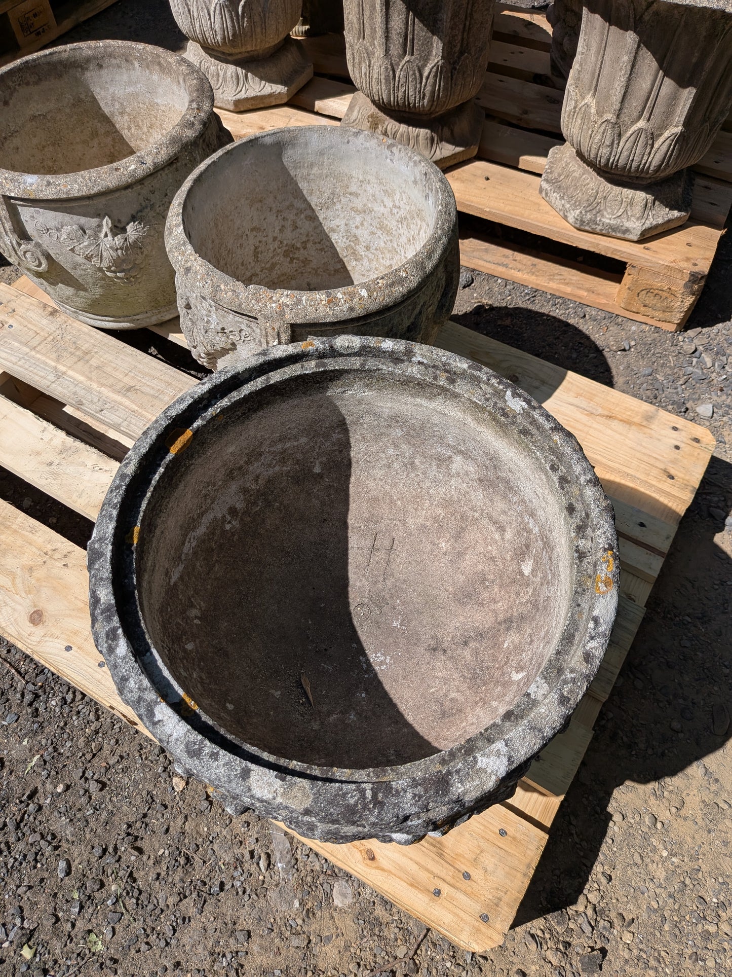 British Cast Stone Planter / Jardiniere