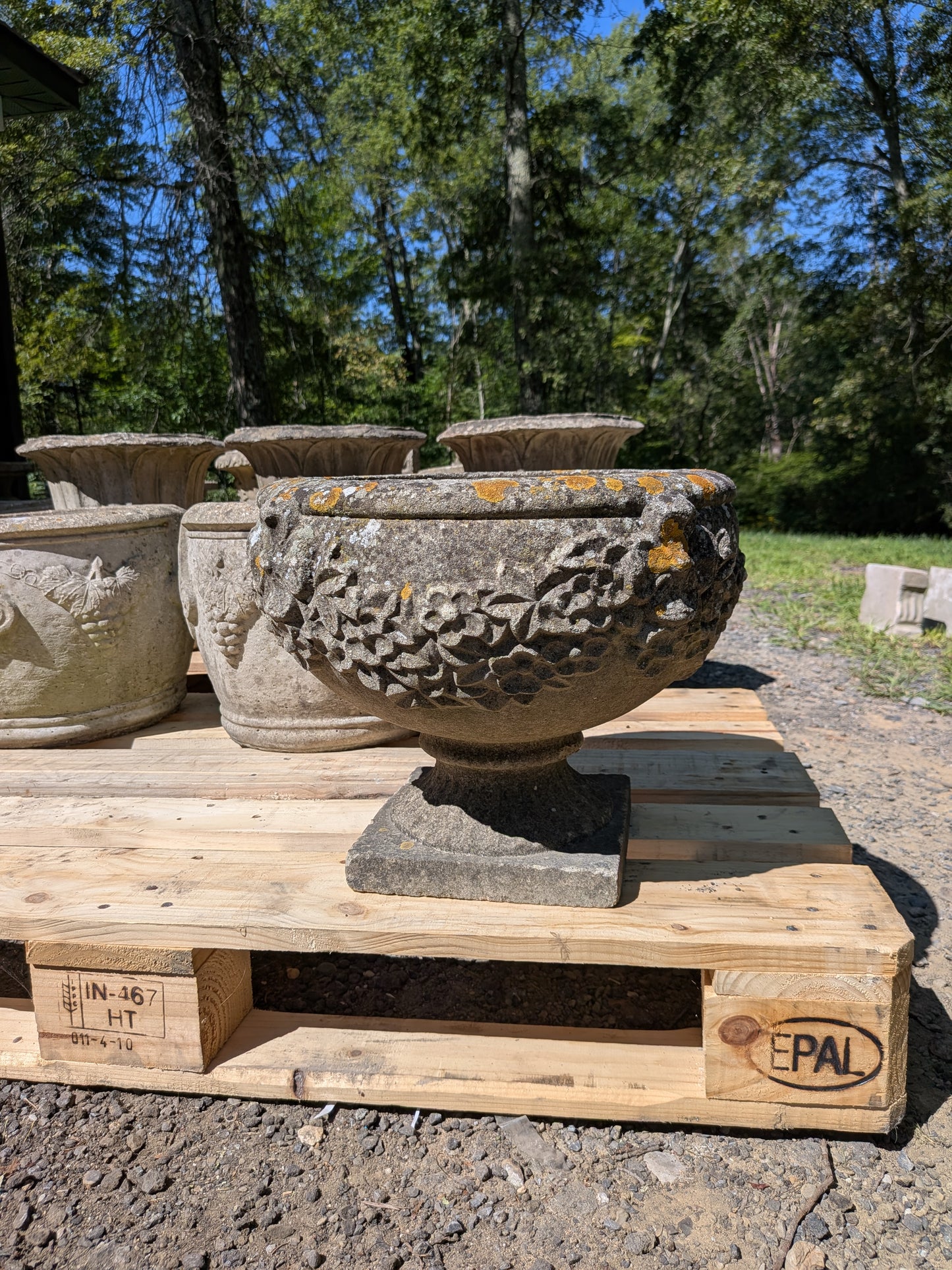 British Cast Stone Planter / Jardiniere