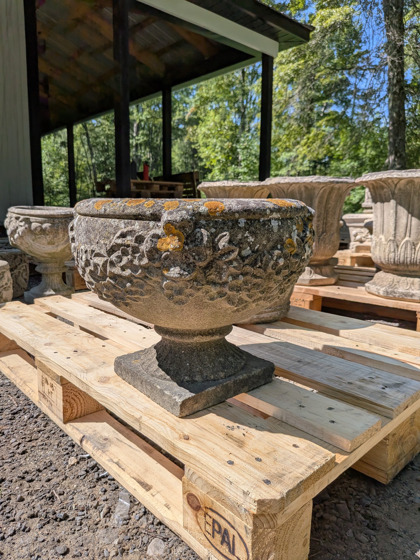 British Cast Stone Planter / Jardiniere