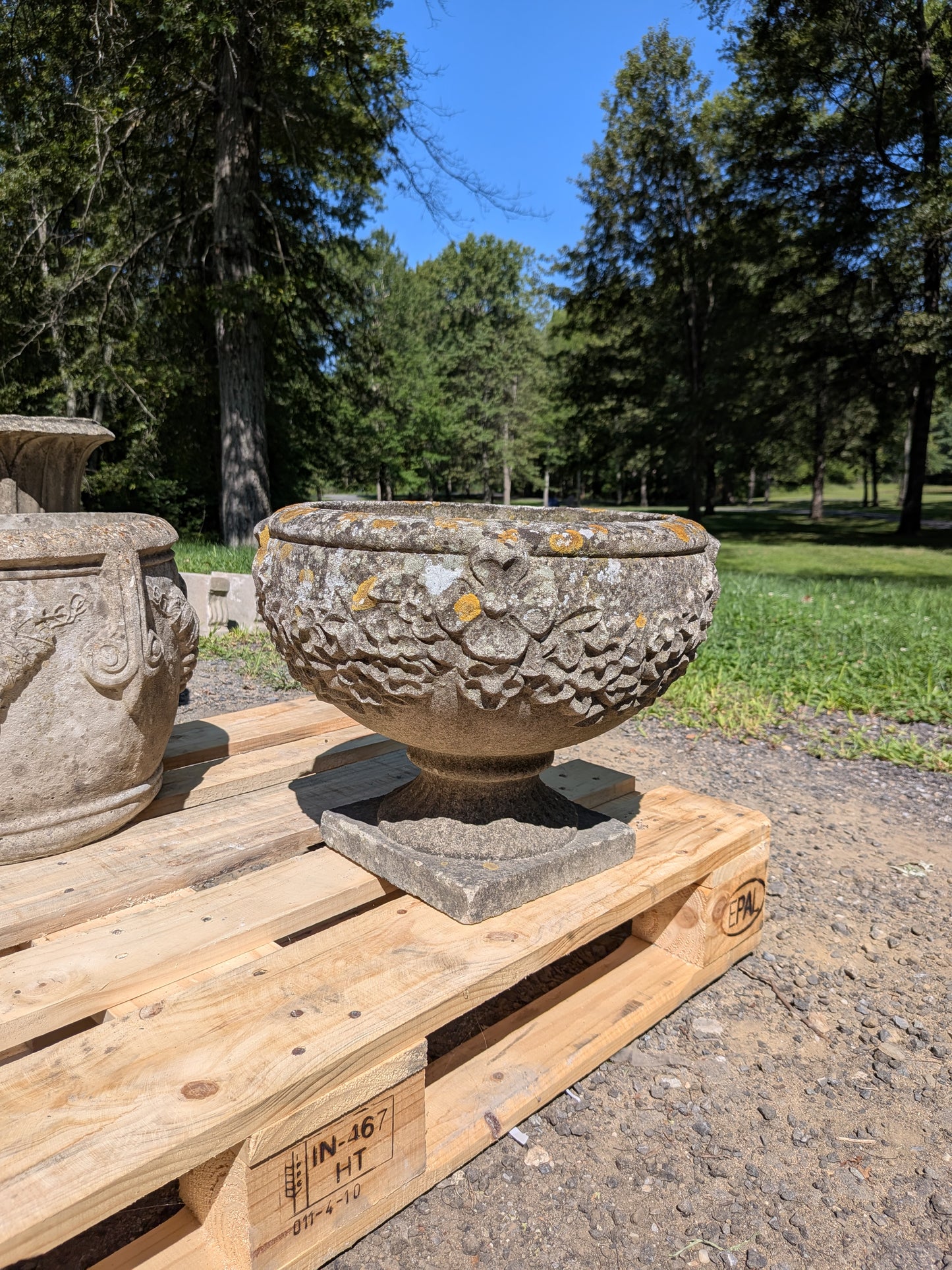 British Cast Stone Planter / Jardiniere