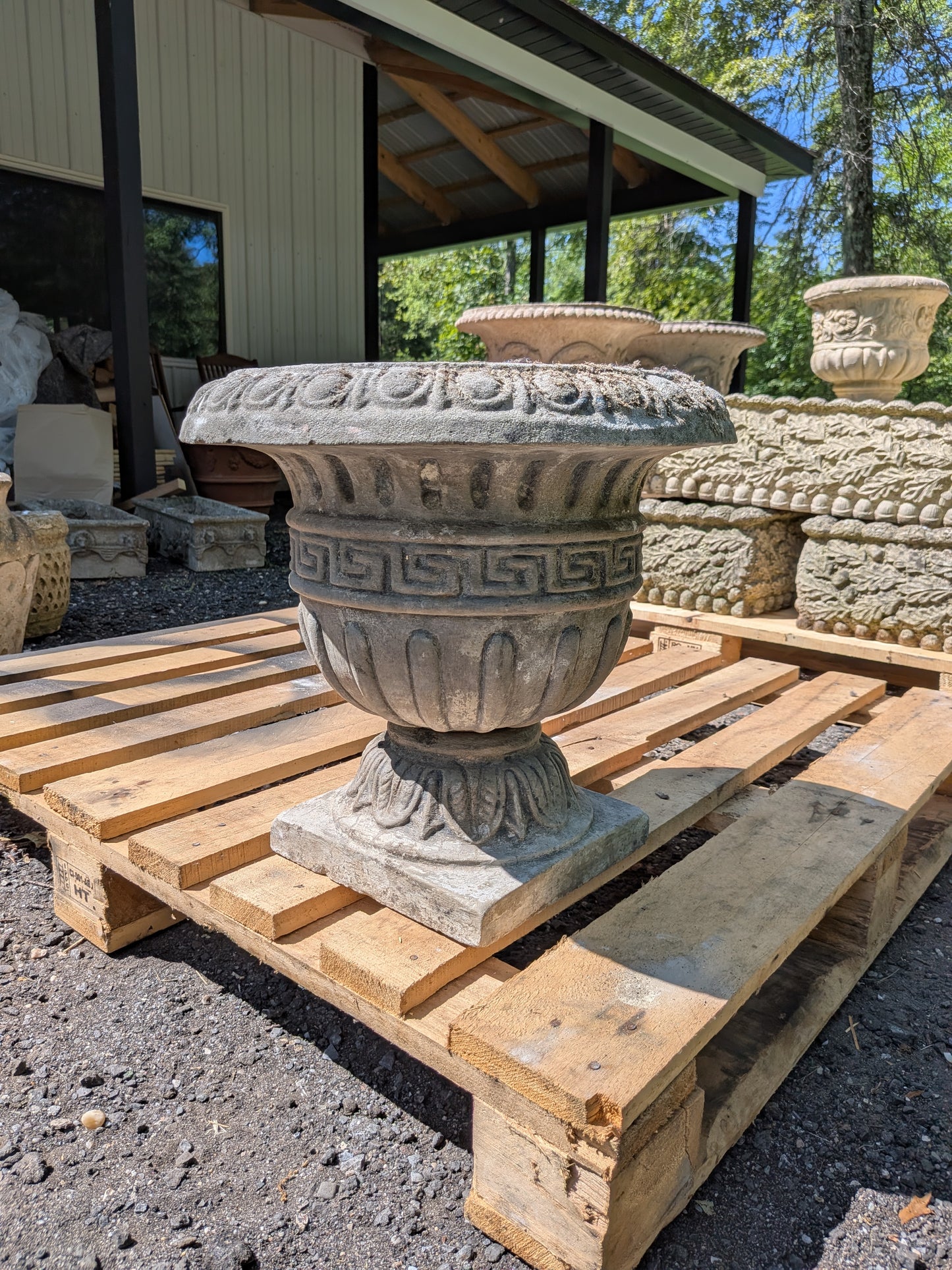 British Cast Stone Planter / Jardiniere
