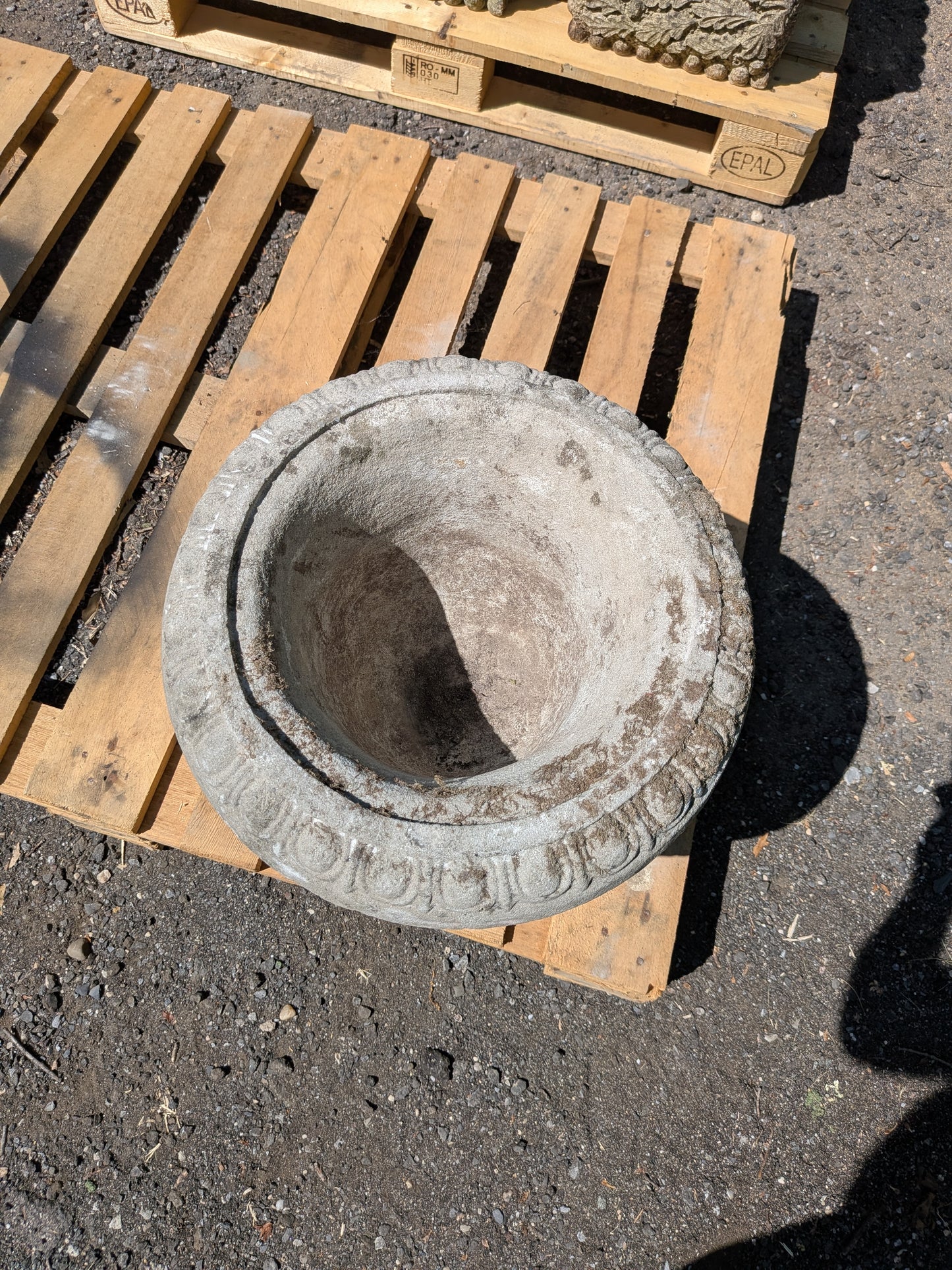 British Cast Stone Planter / Jardiniere