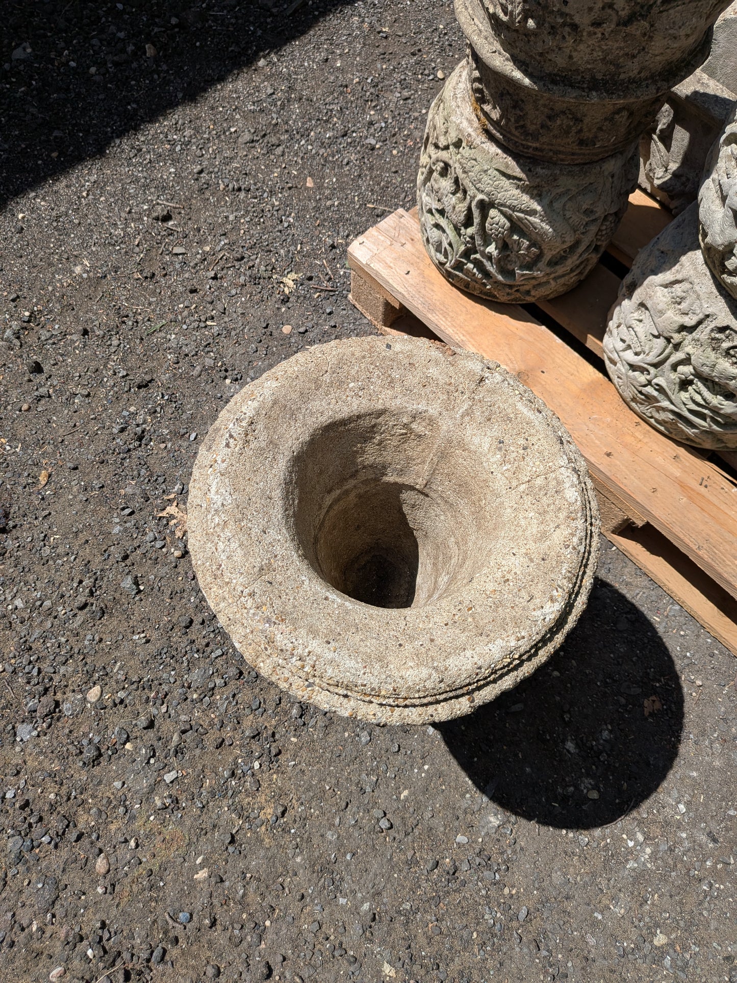 British Cast Stone Planter / Urn / Jardiniere