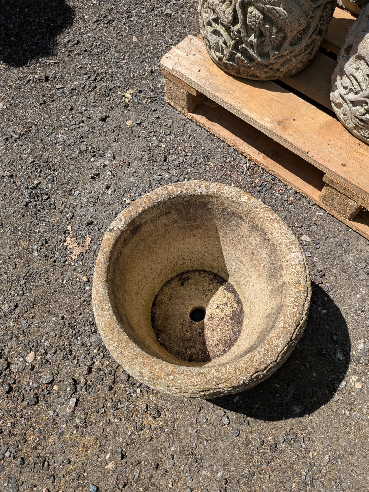British Cast Stone Planter / Jardiniere