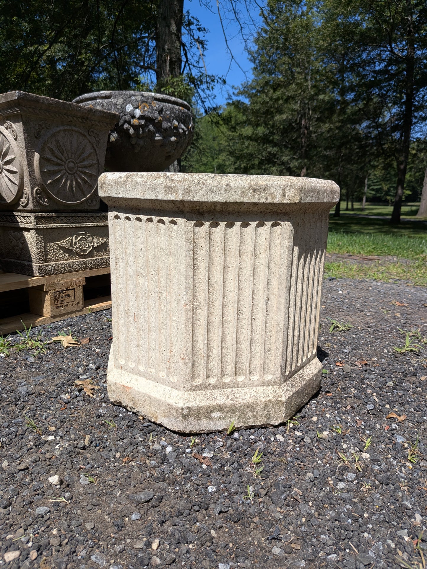 British Cast Stone Planter / Jardiniere