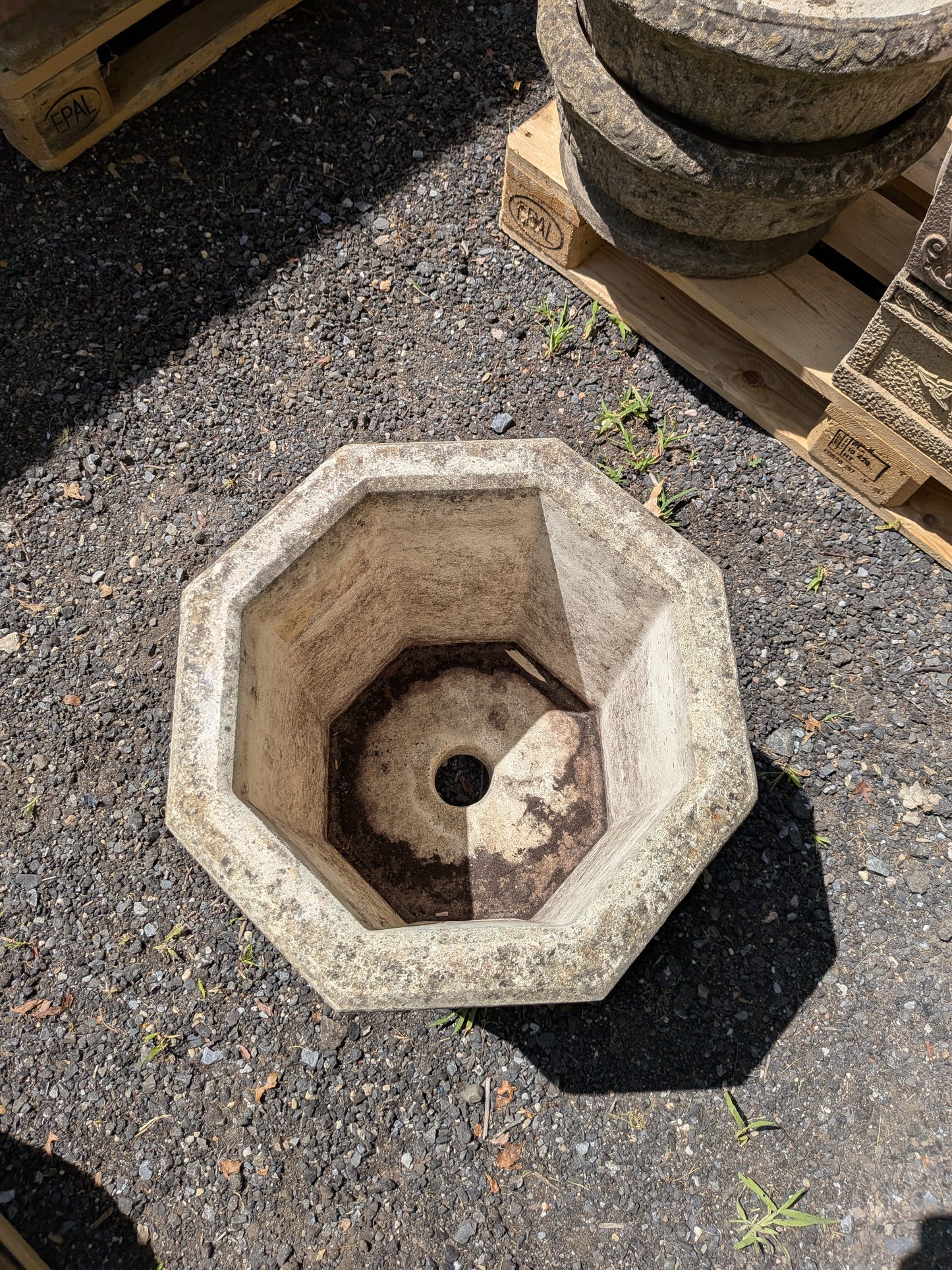 British Cast Stone Planter / Jardiniere