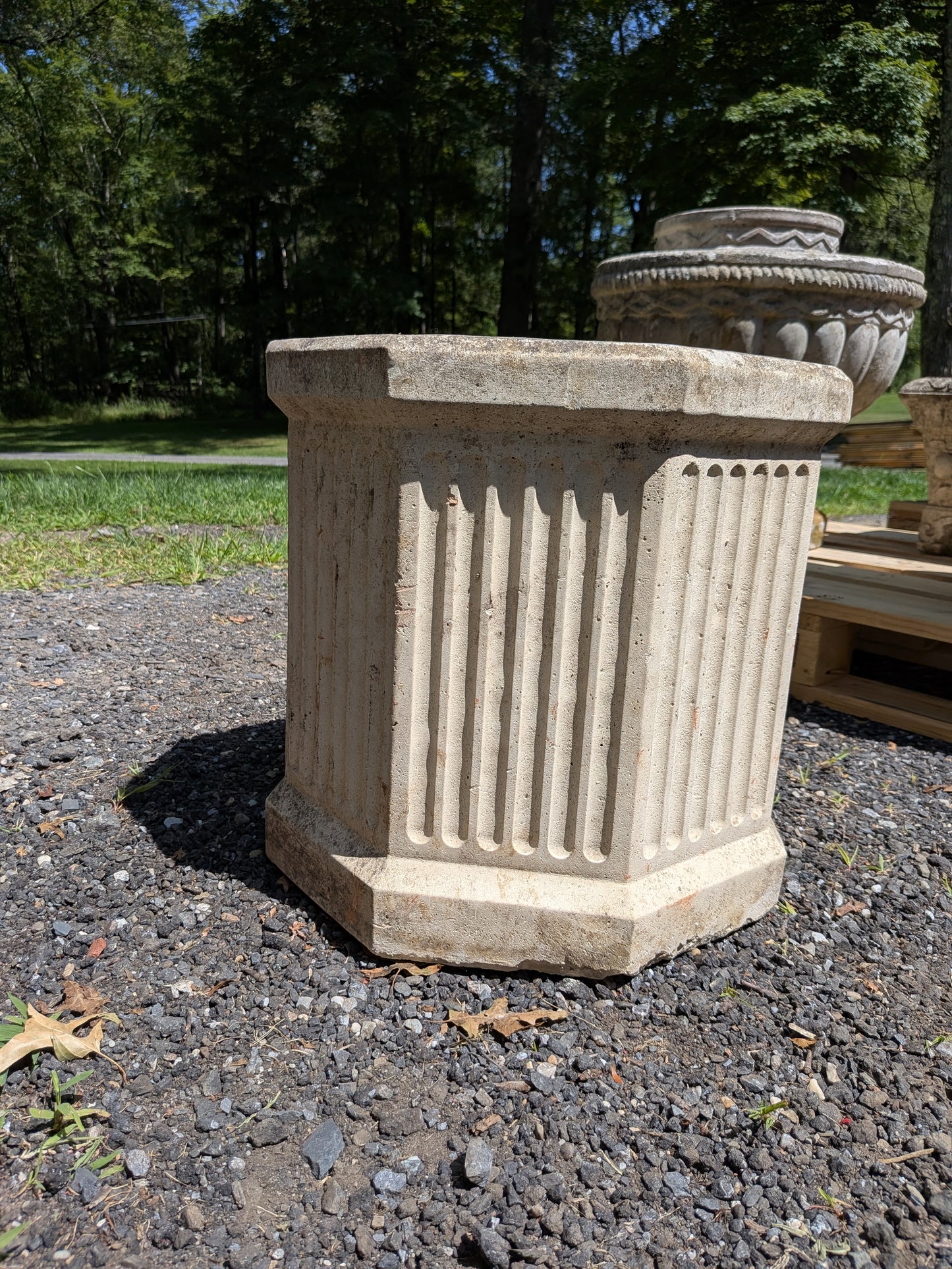British Cast Stone Planter / Jardiniere