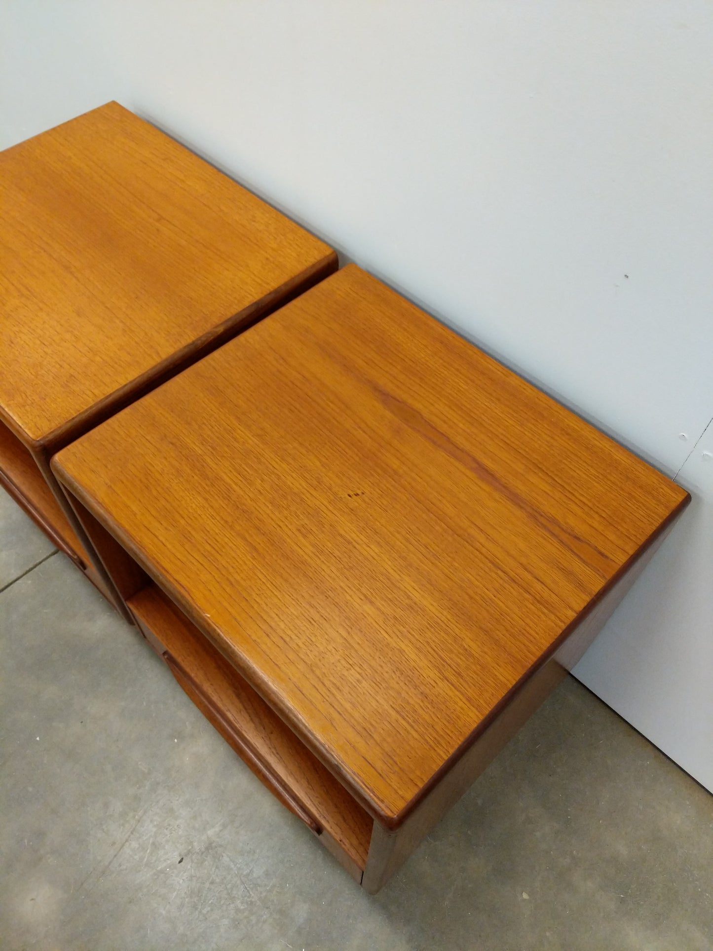 Pair of Vintage Mid Century Modern Teak Nightstands by G Plan