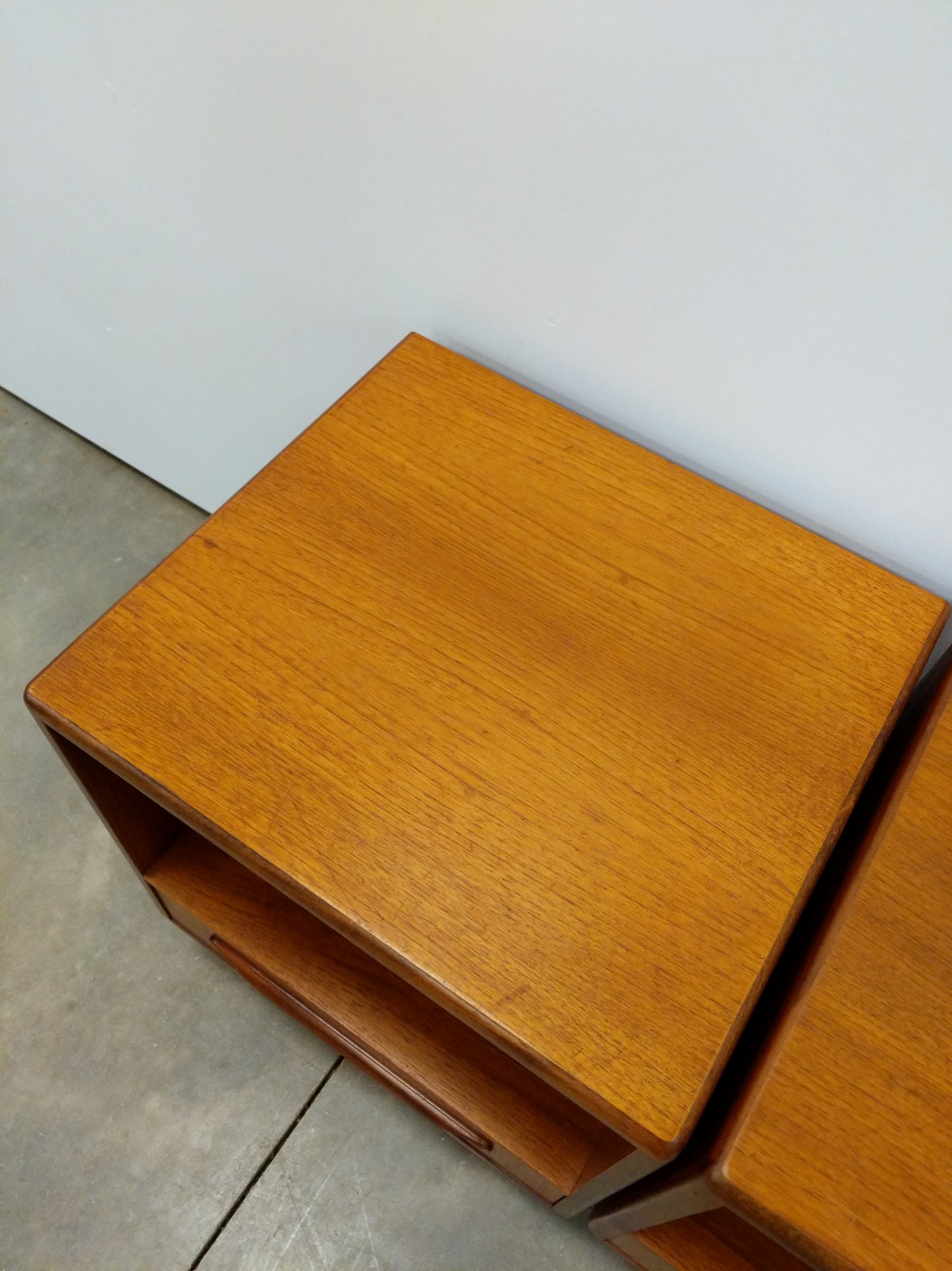 Pair of Vintage Mid Century Modern Teak Nightstands by G Plan