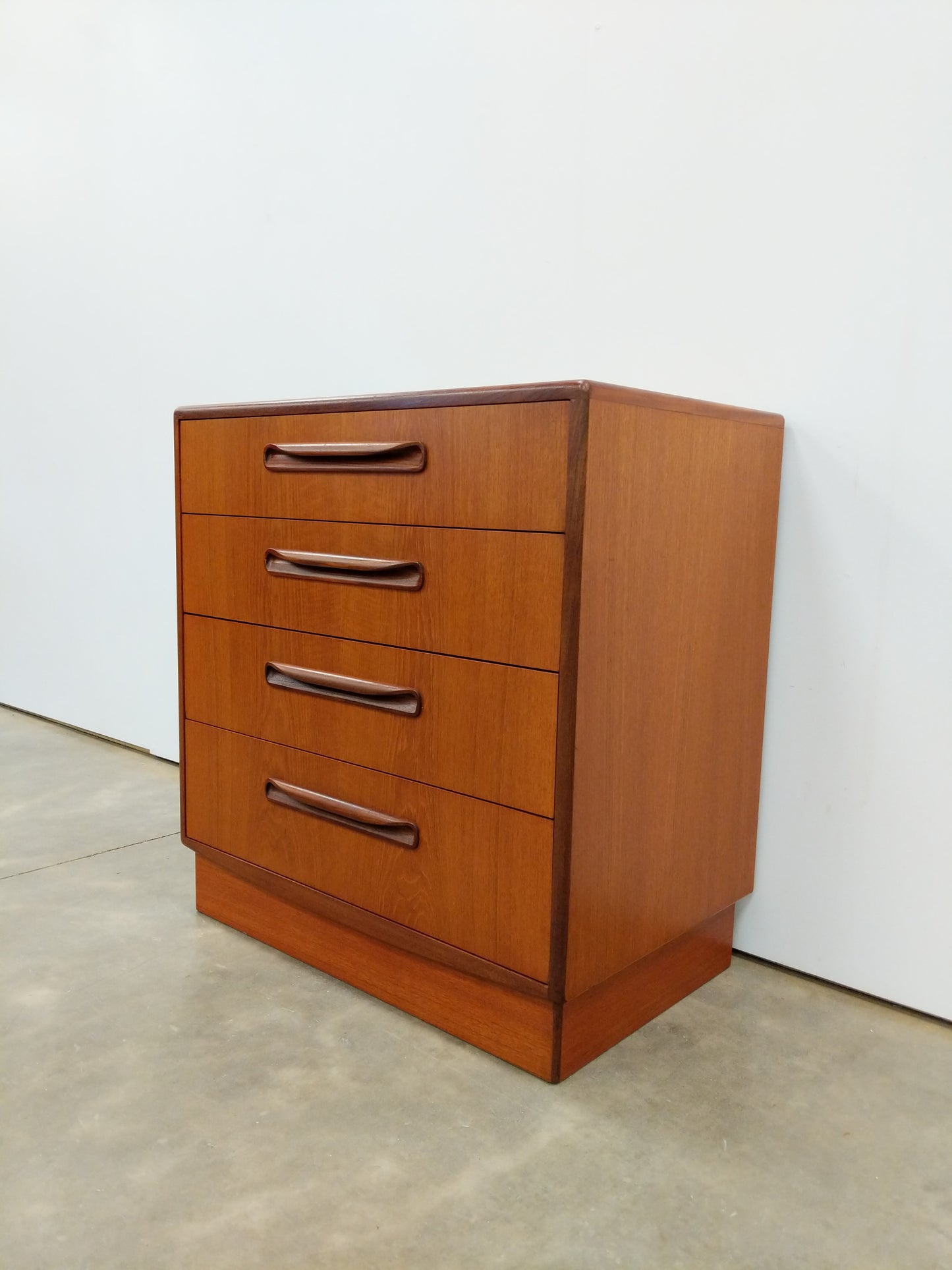 Vintage Mid Century Modern Teak Low Dresser by G Plan