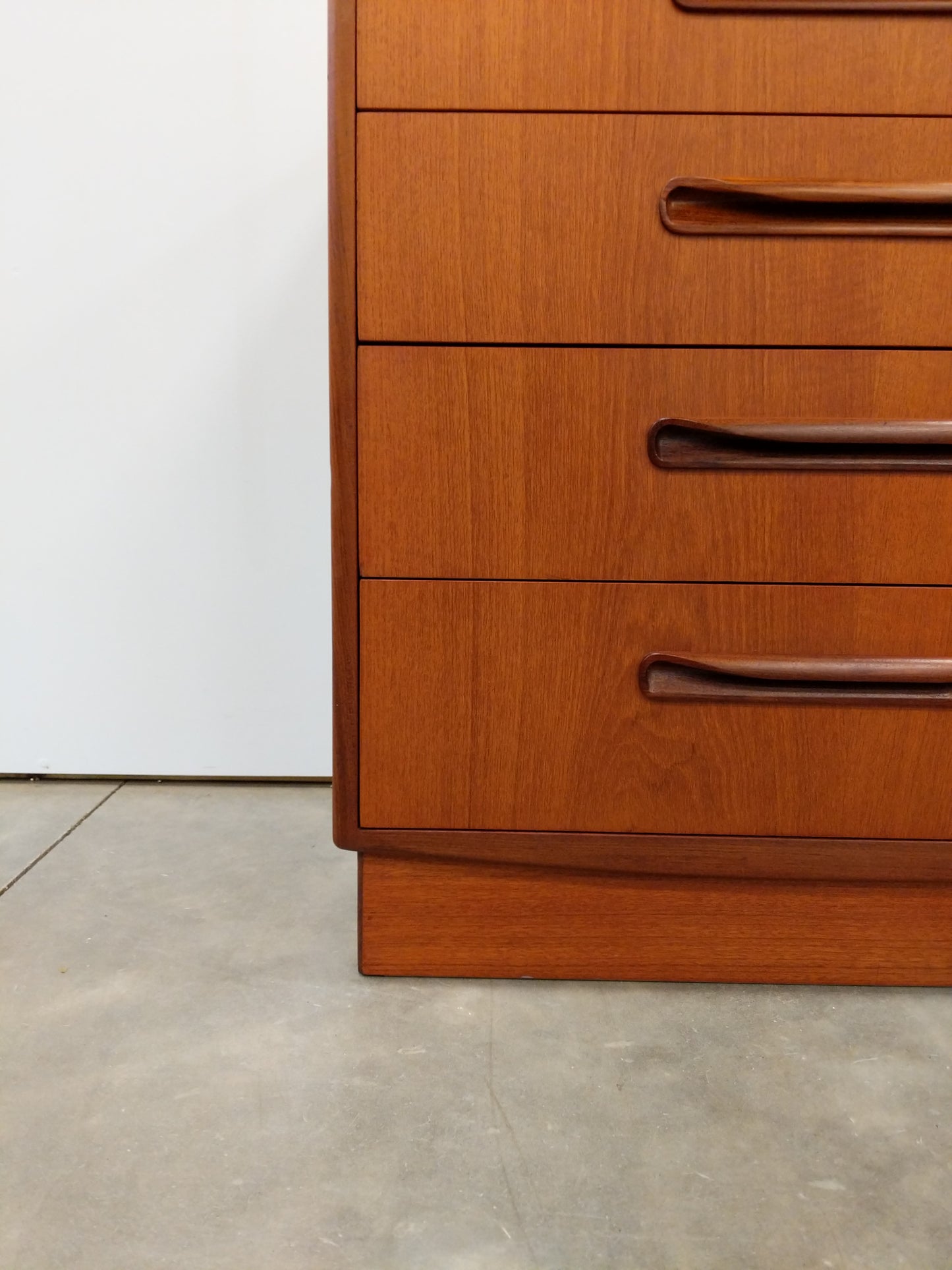 Vintage Mid Century Modern Teak Low Dresser by G Plan