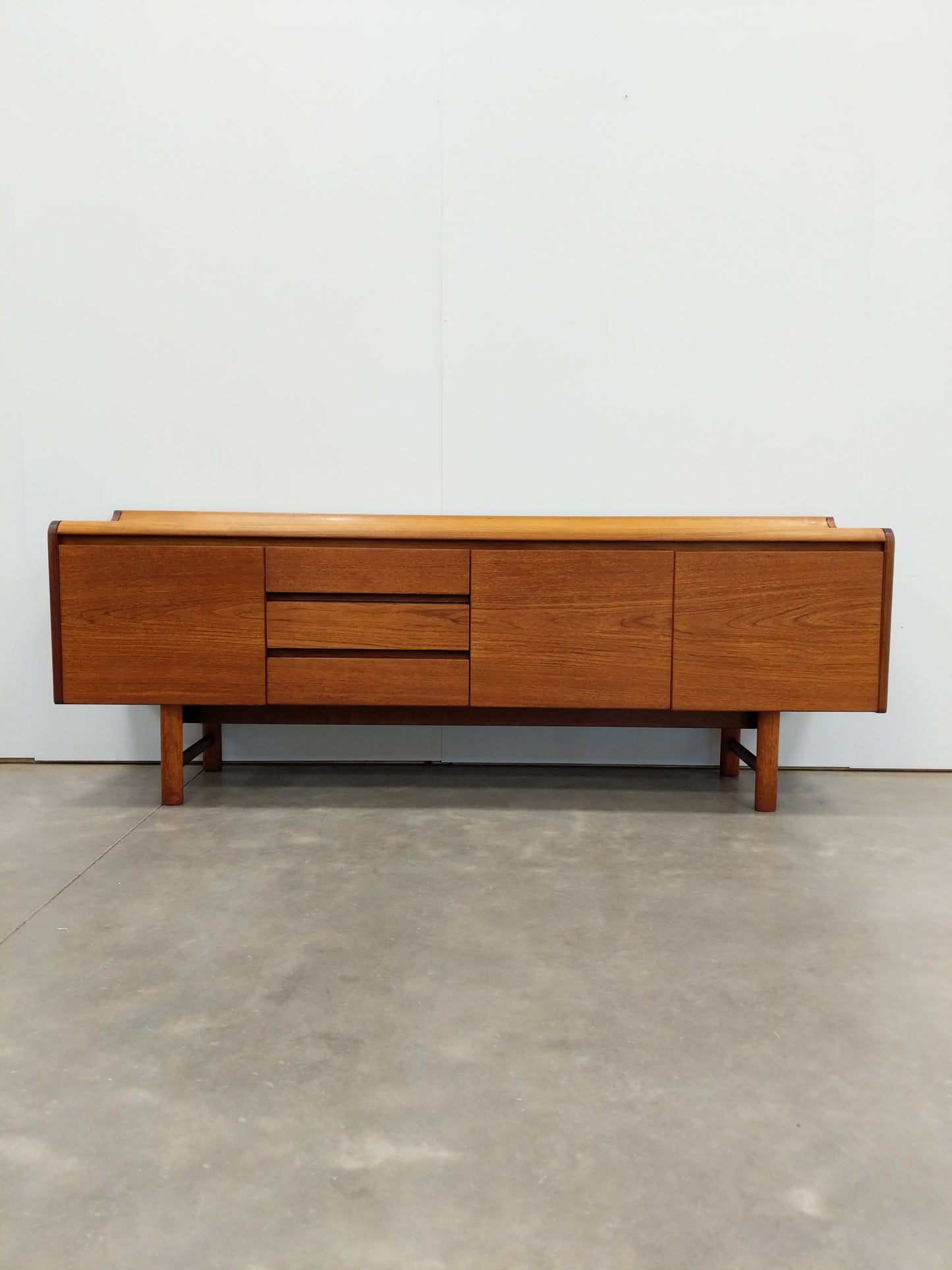 Vintage Mid Century Modern Teak Credenza by White and Newton