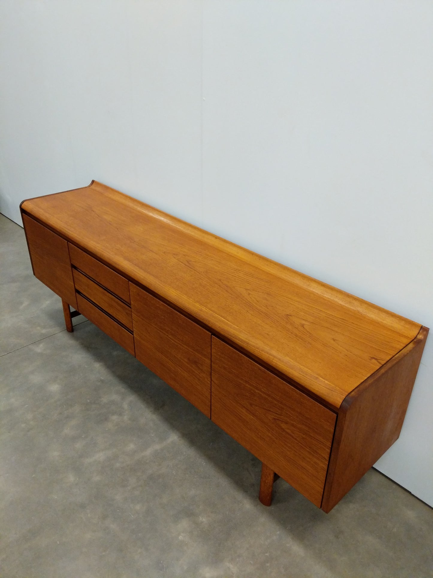 Vintage Mid Century Modern Teak Credenza by White and Newton