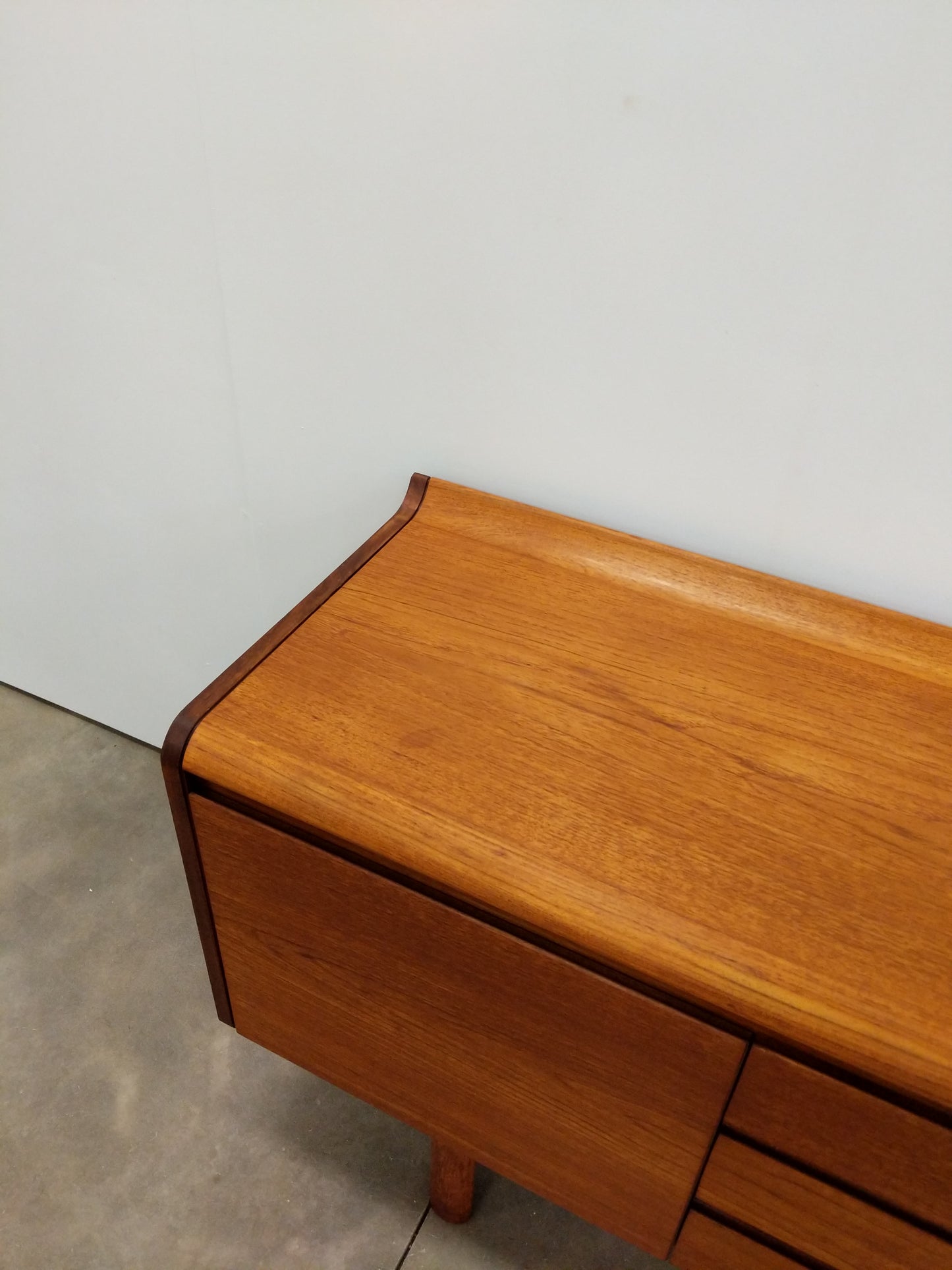 Vintage Mid Century Modern Teak Credenza by White and Newton