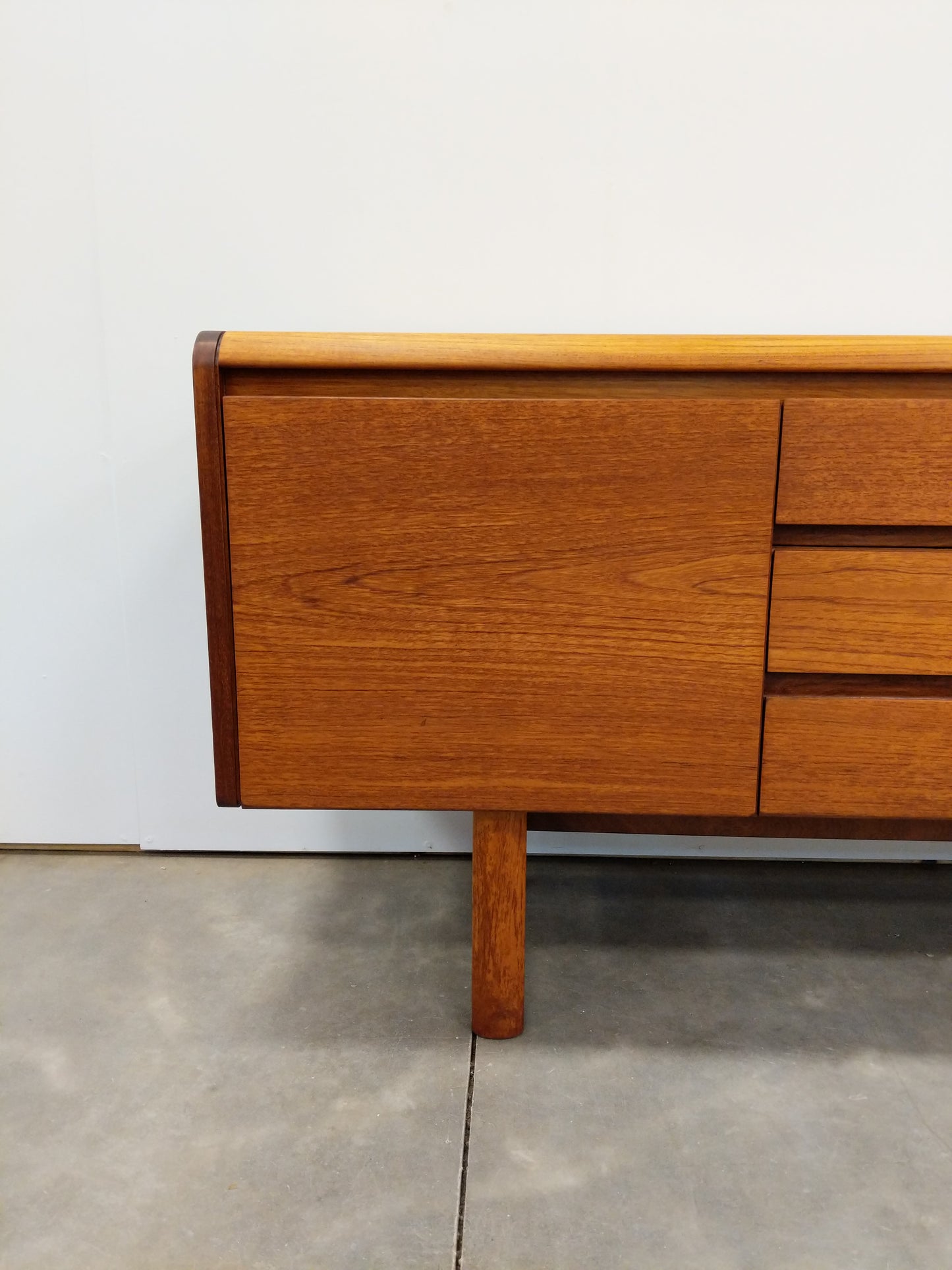 Vintage Mid Century Modern Teak Credenza by White and Newton