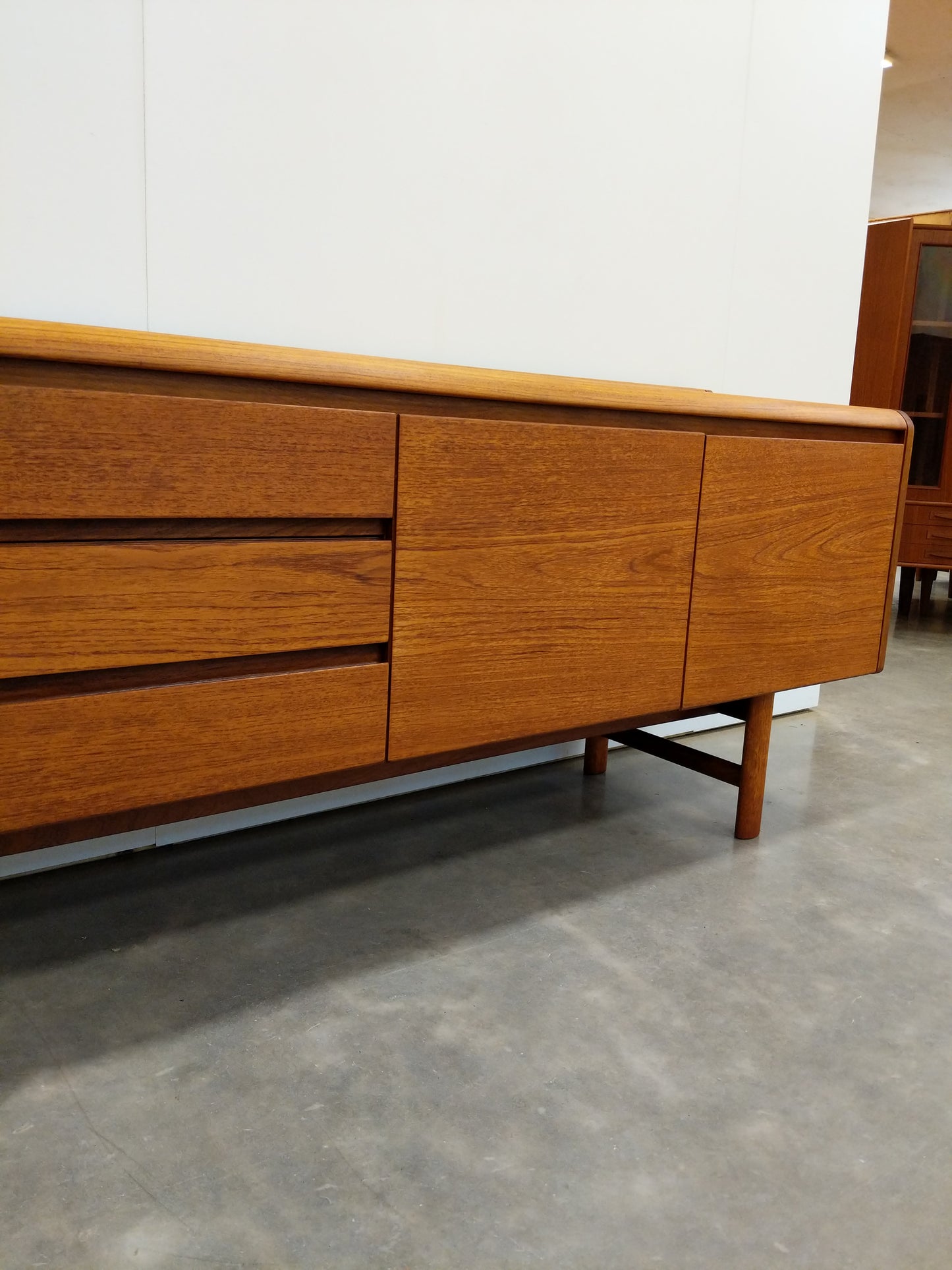 Vintage Mid Century Modern Teak Credenza by White and Newton