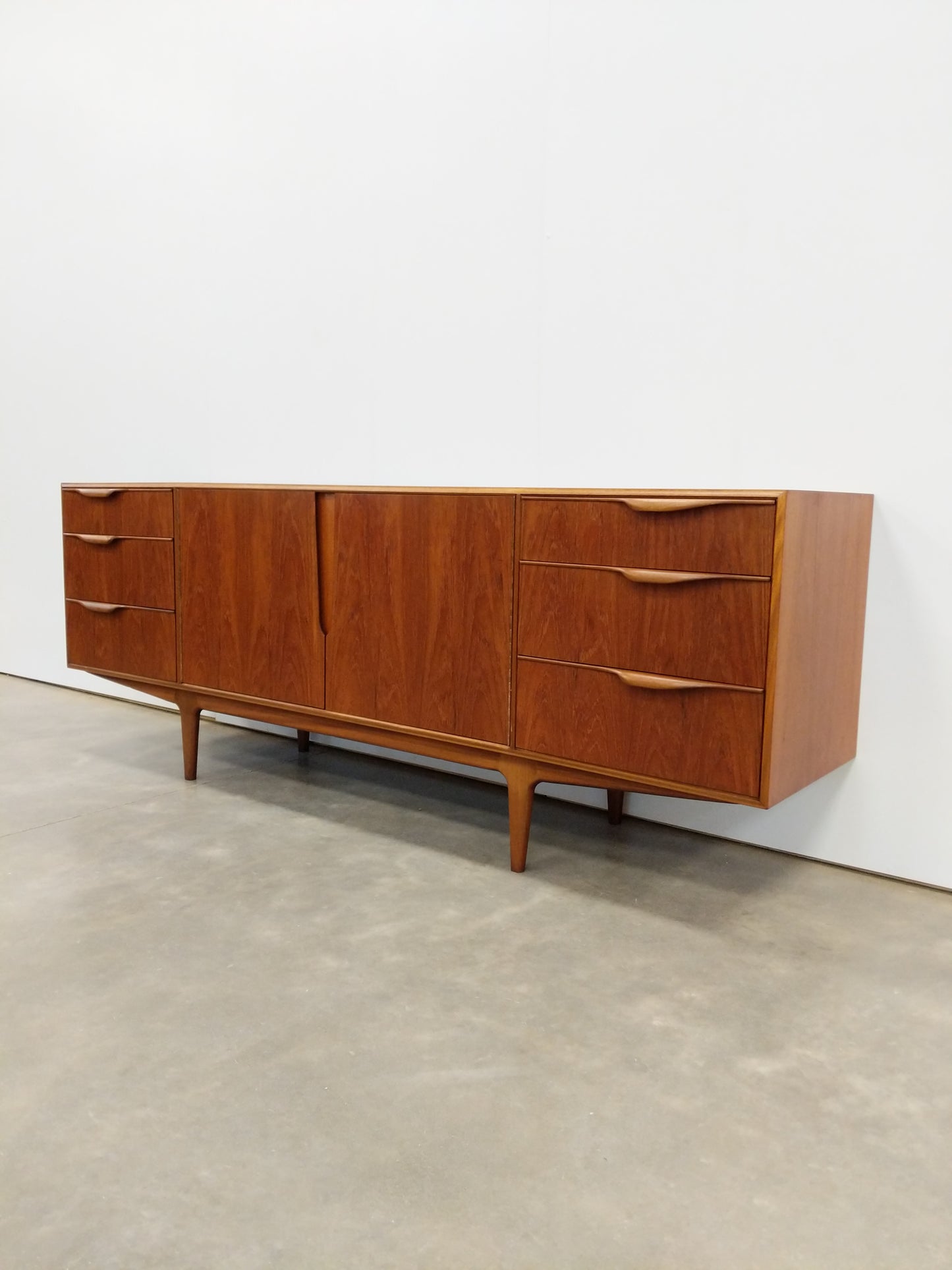 Vintage Mid Century Modern Teak Credenza by McIntosh