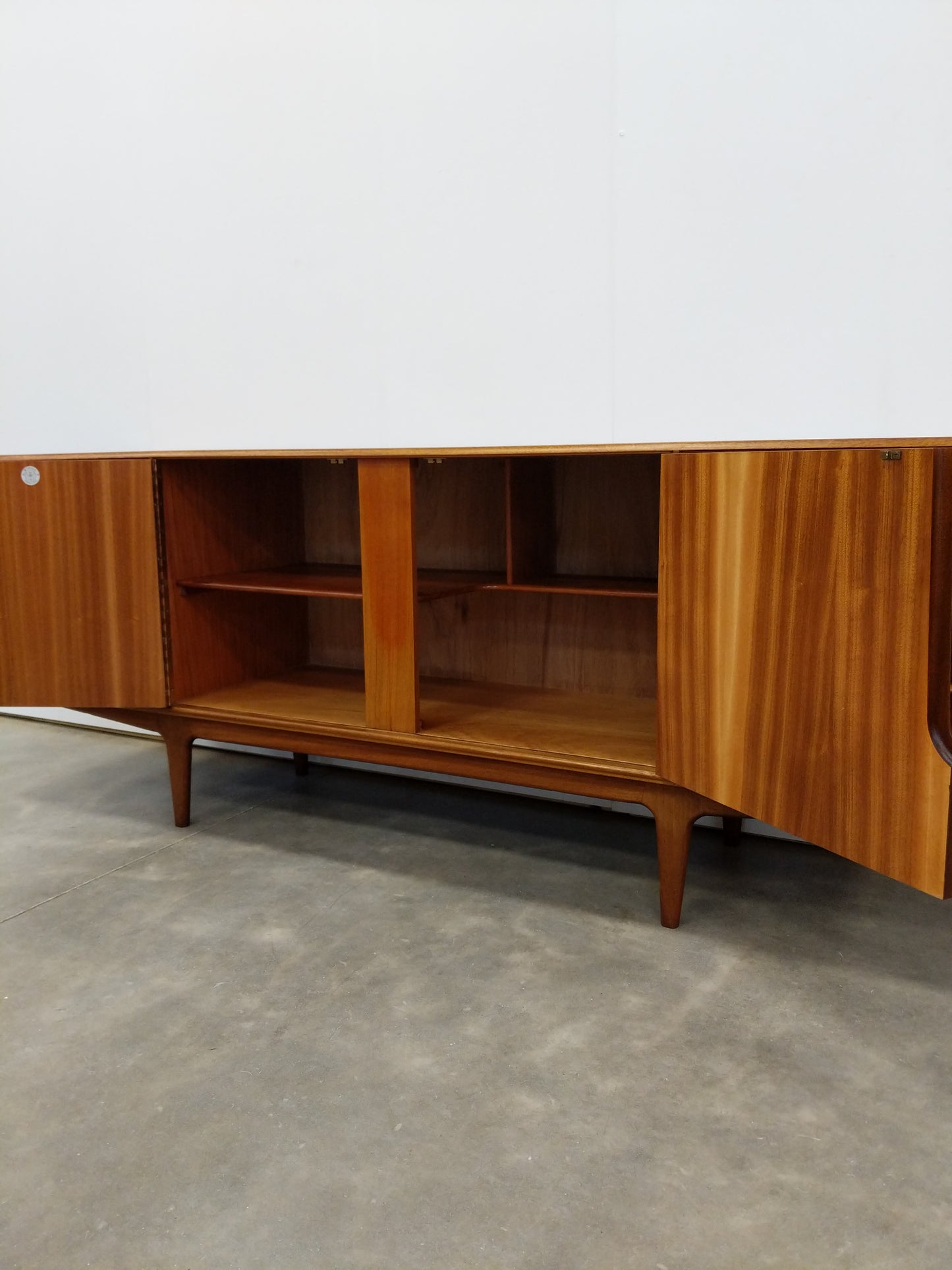 Vintage Mid Century Modern Teak Credenza by McIntosh