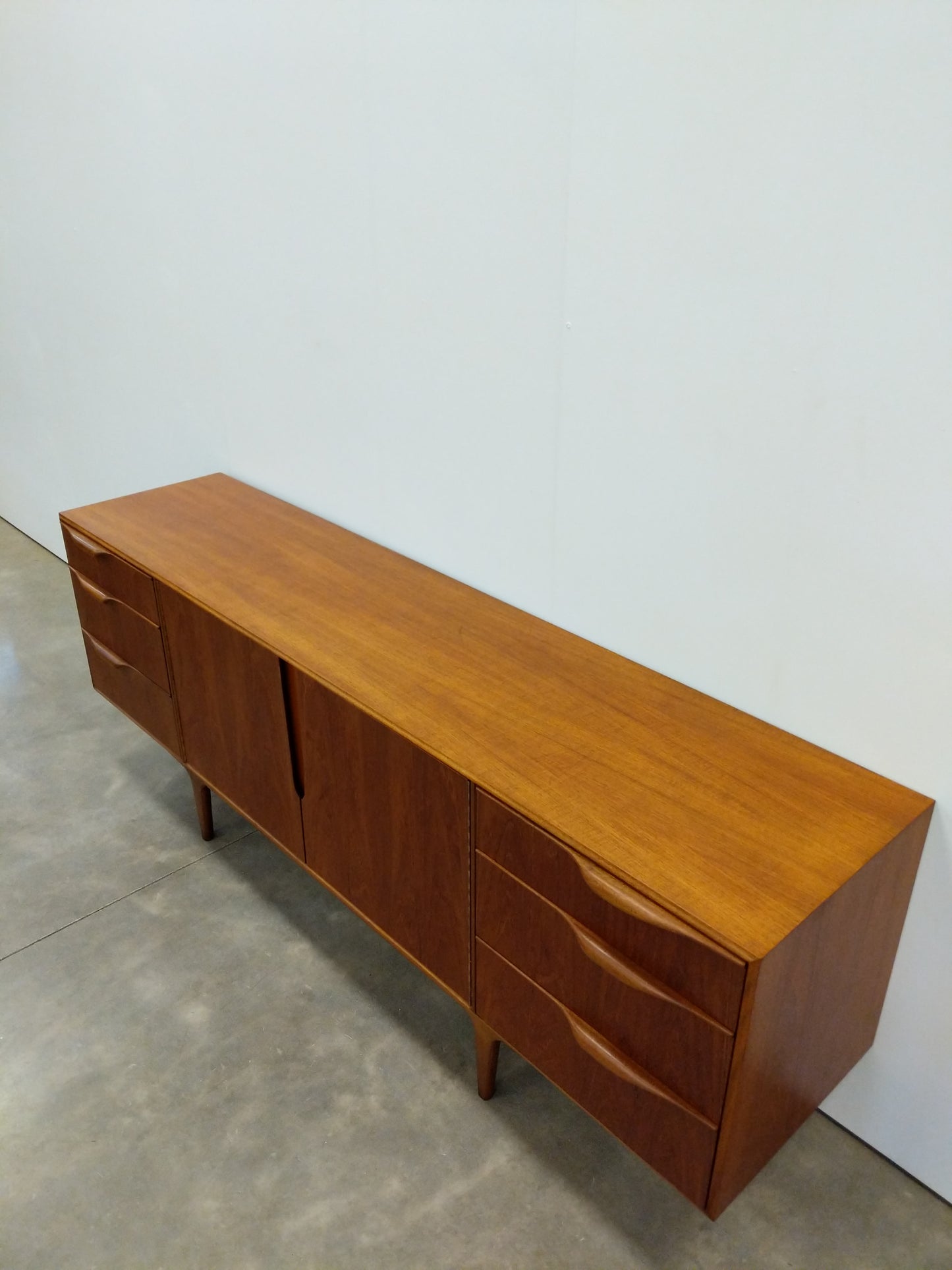 Vintage Mid Century Modern Teak Credenza by McIntosh