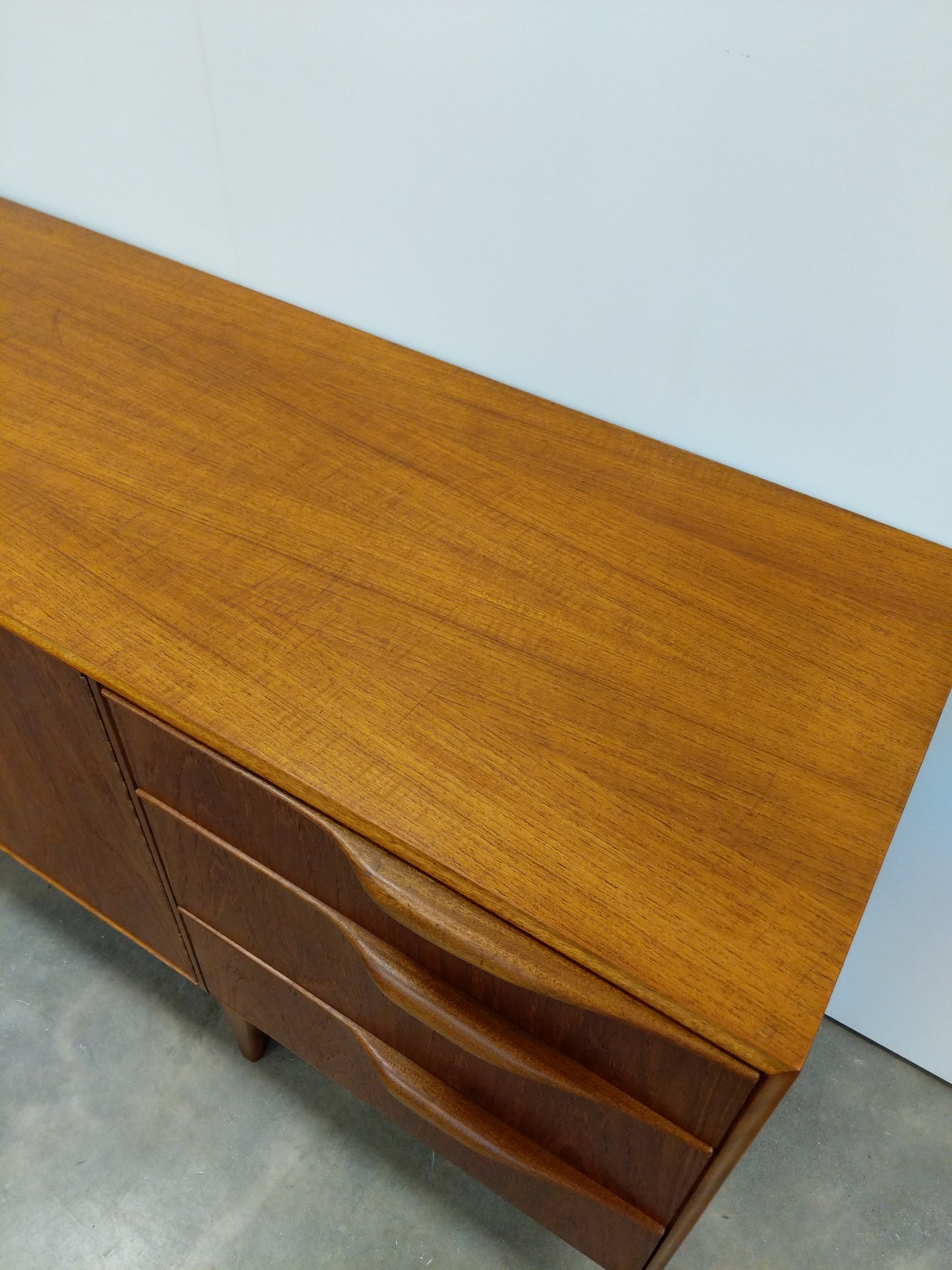 Vintage Mid Century Modern Teak Credenza by McIntosh