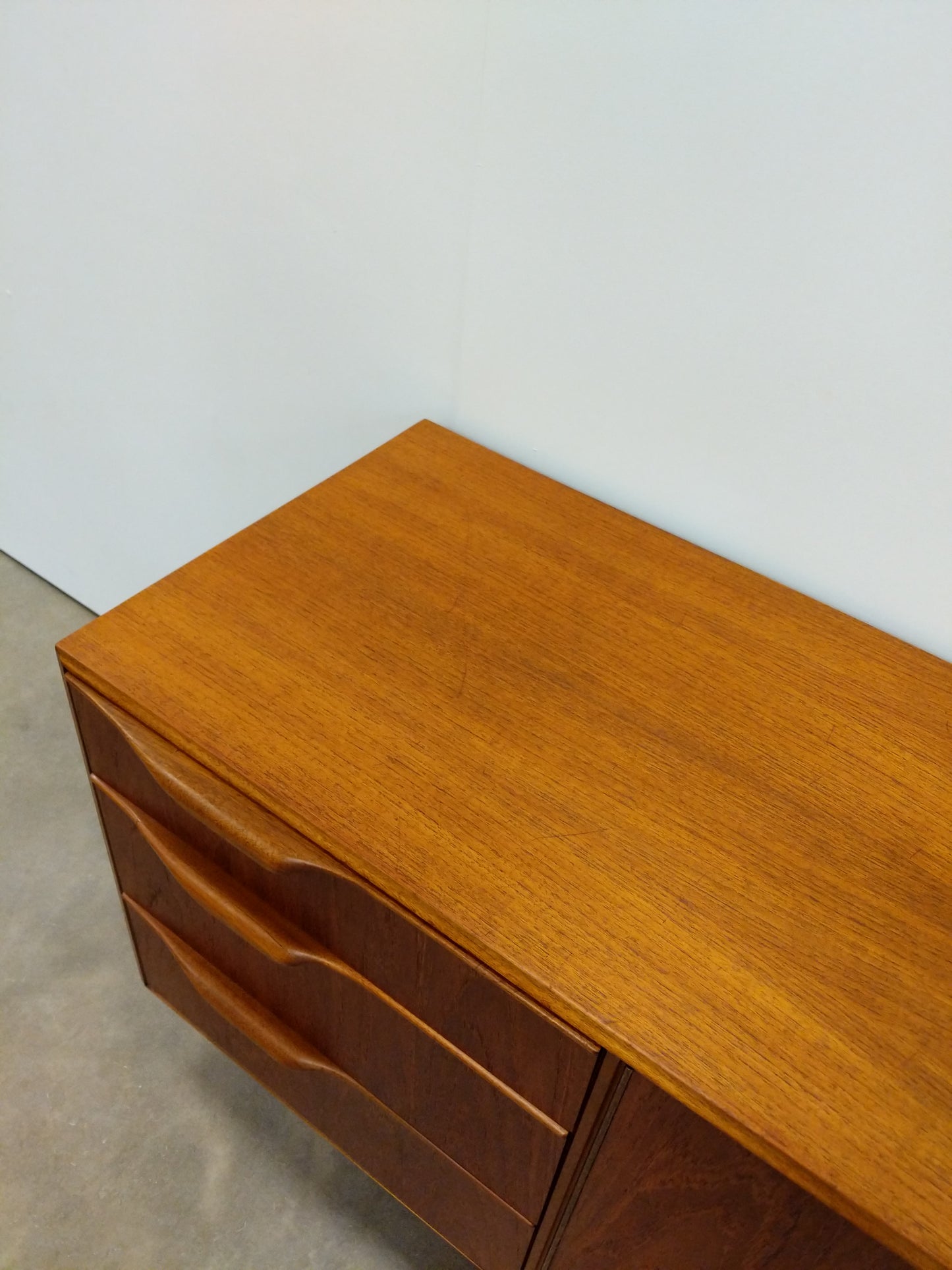 Vintage Mid Century Modern Teak Credenza by McIntosh