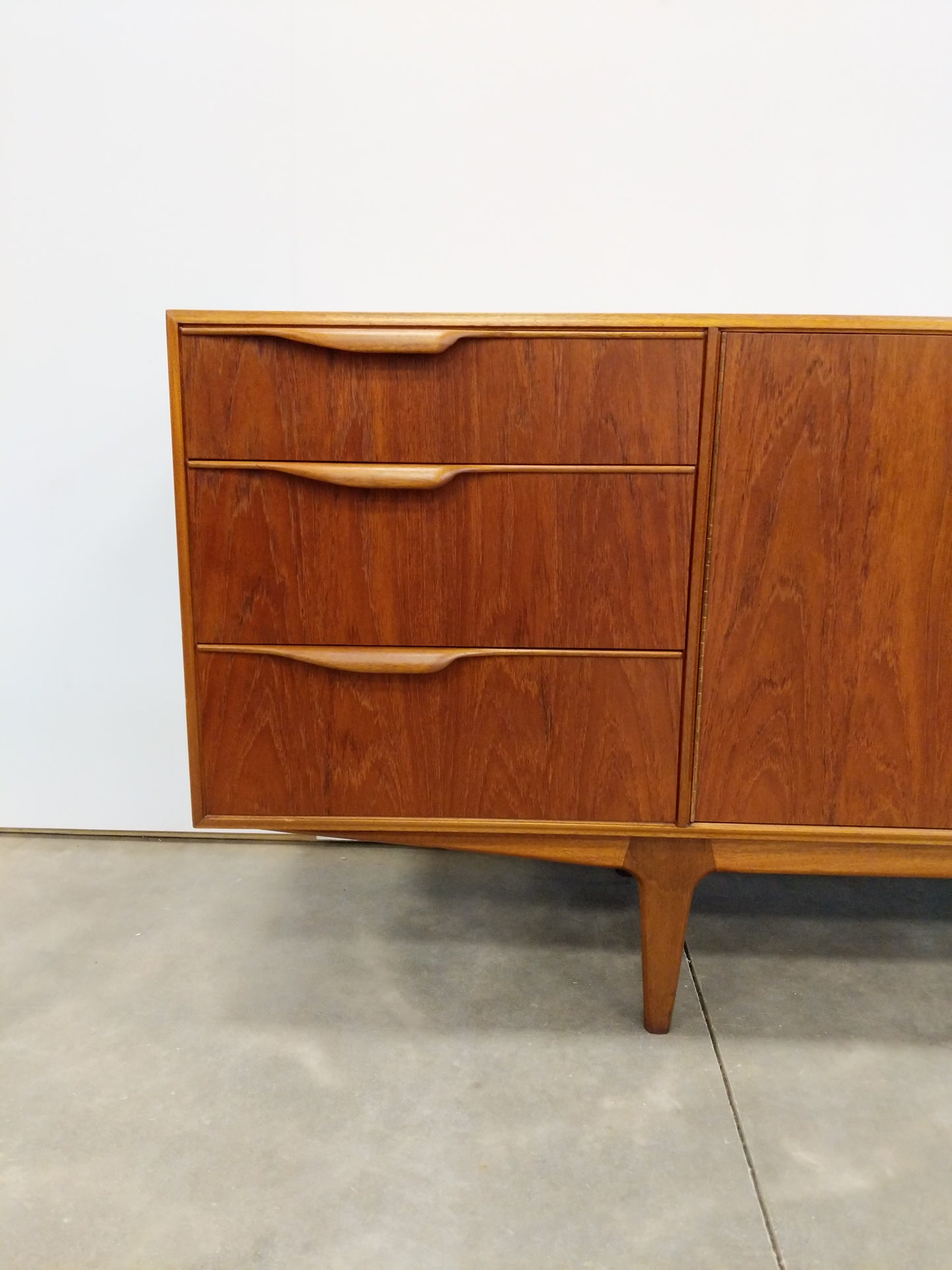 Vintage Mid Century Modern Teak Credenza by McIntosh