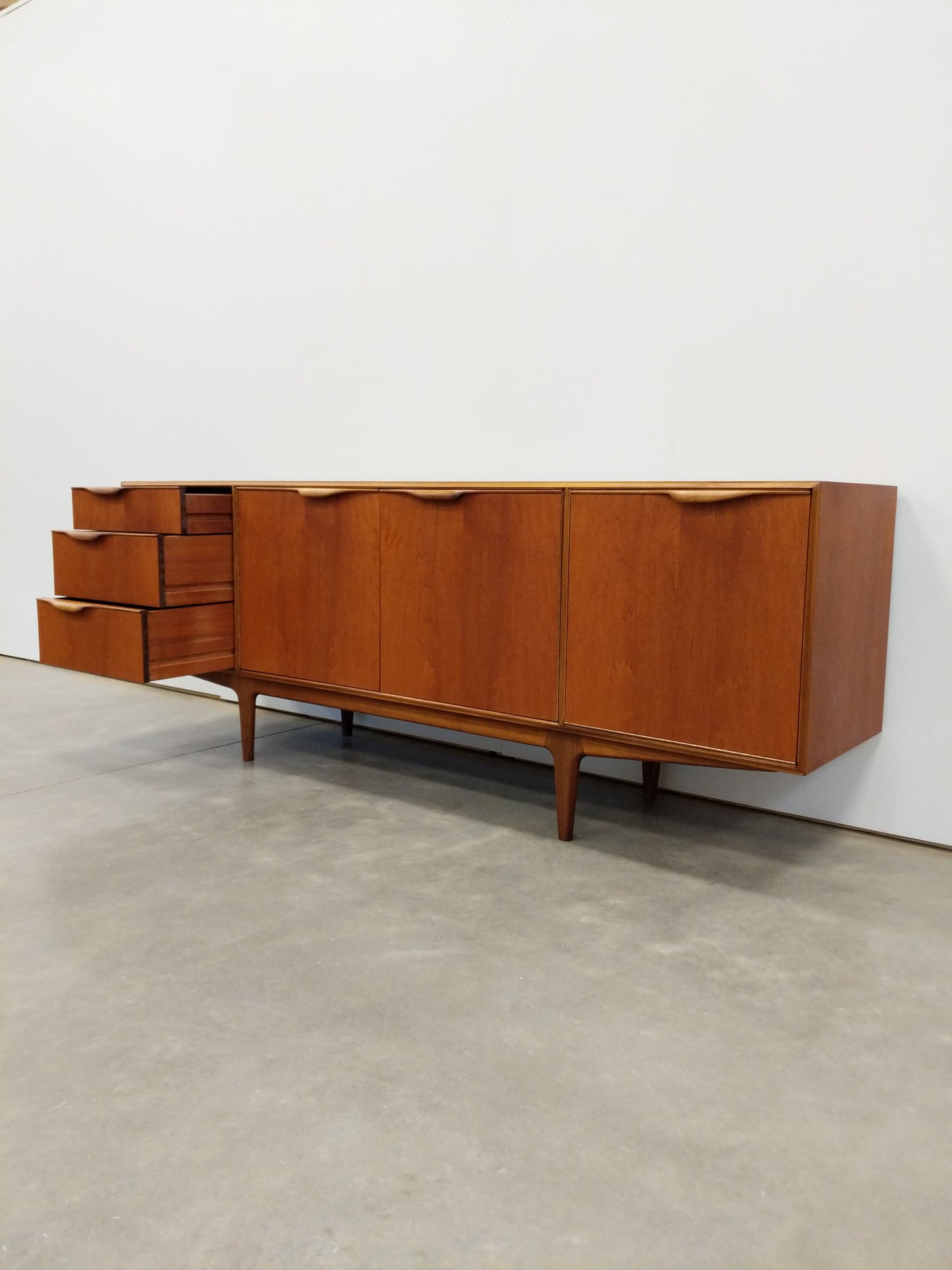 Vintage Mid Century Modern Teak Credenza by McIntosh
