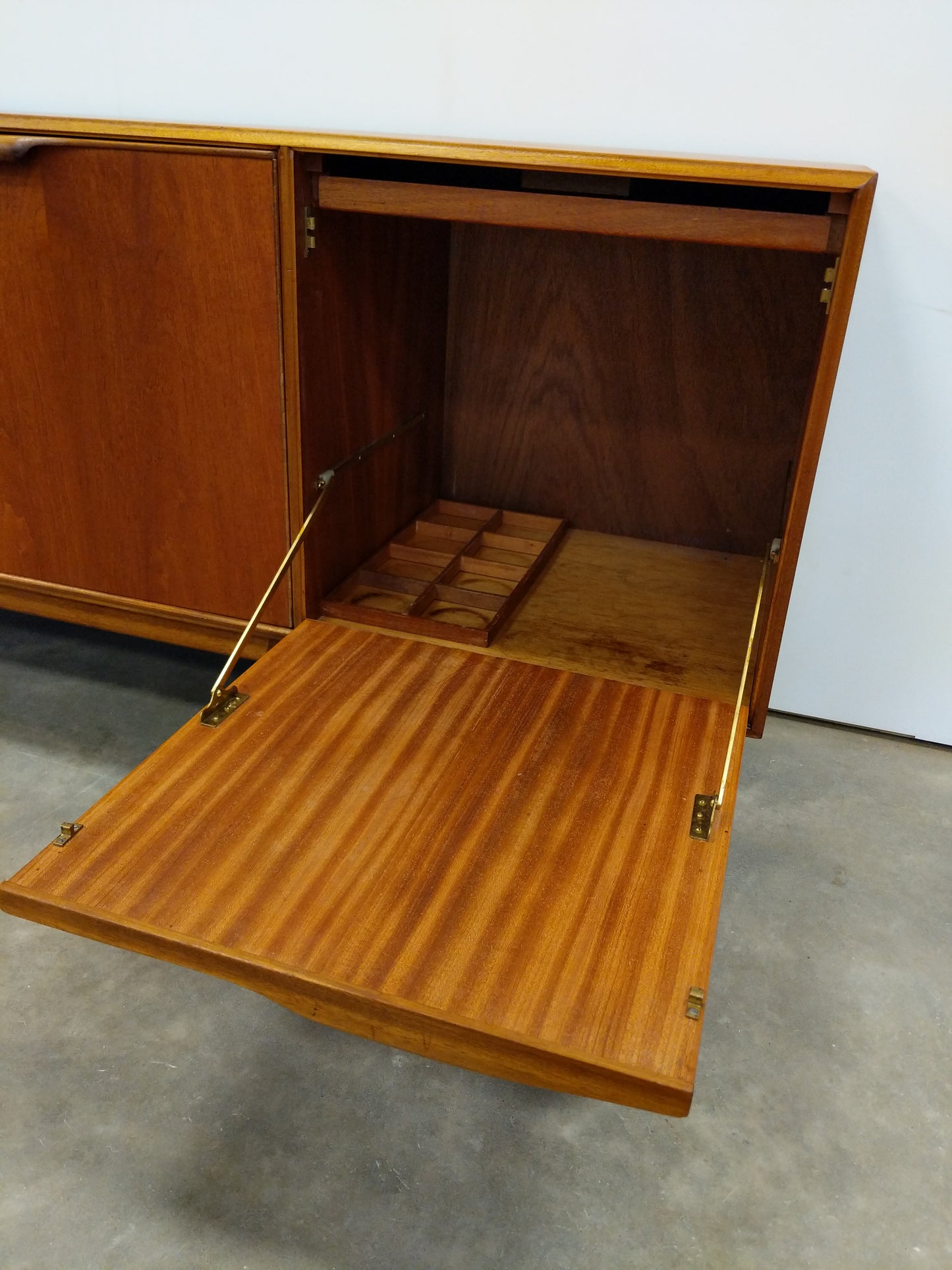 Vintage Mid Century Modern Teak Credenza by McIntosh