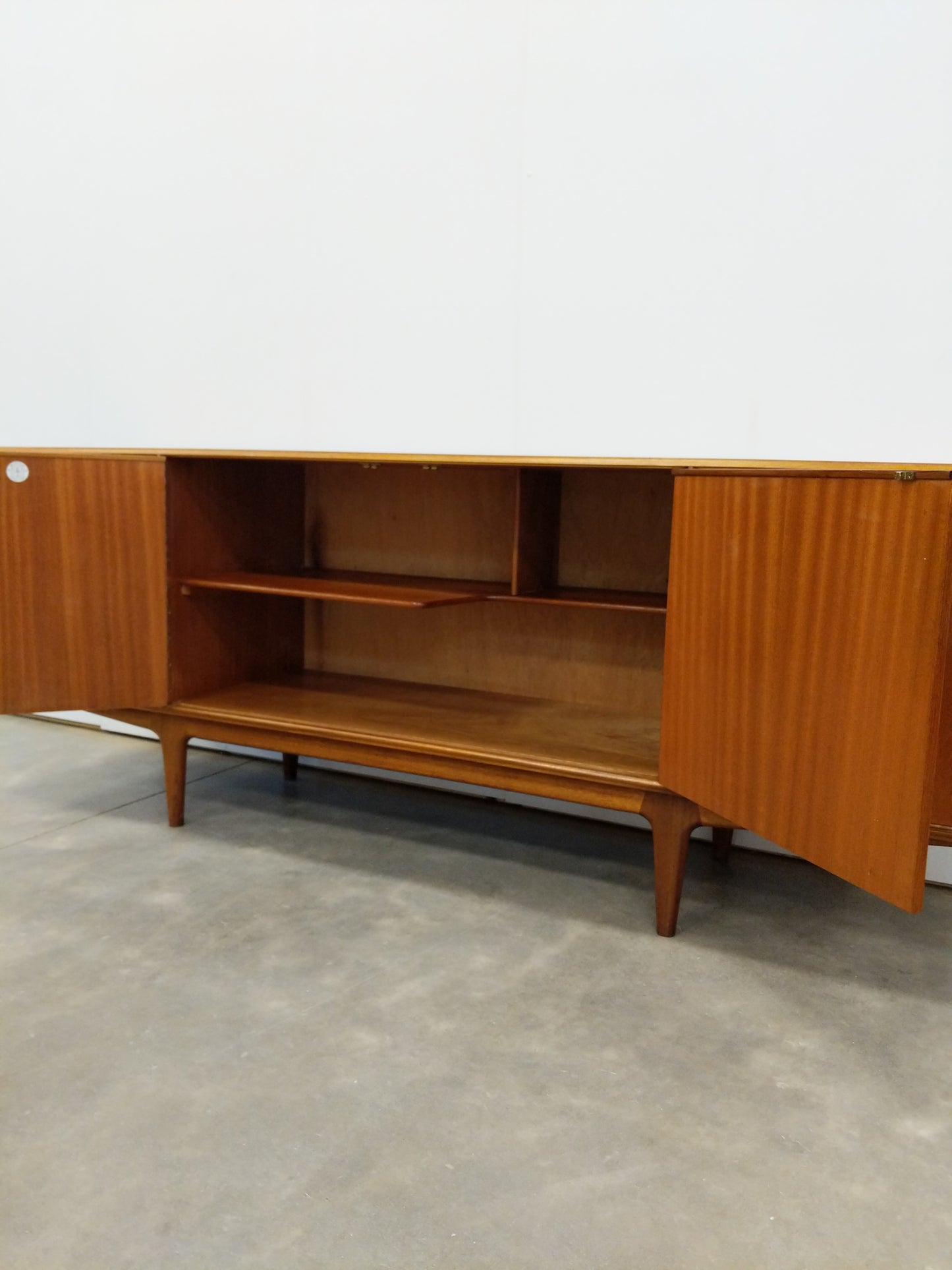 Vintage Mid Century Modern Teak Credenza by McIntosh