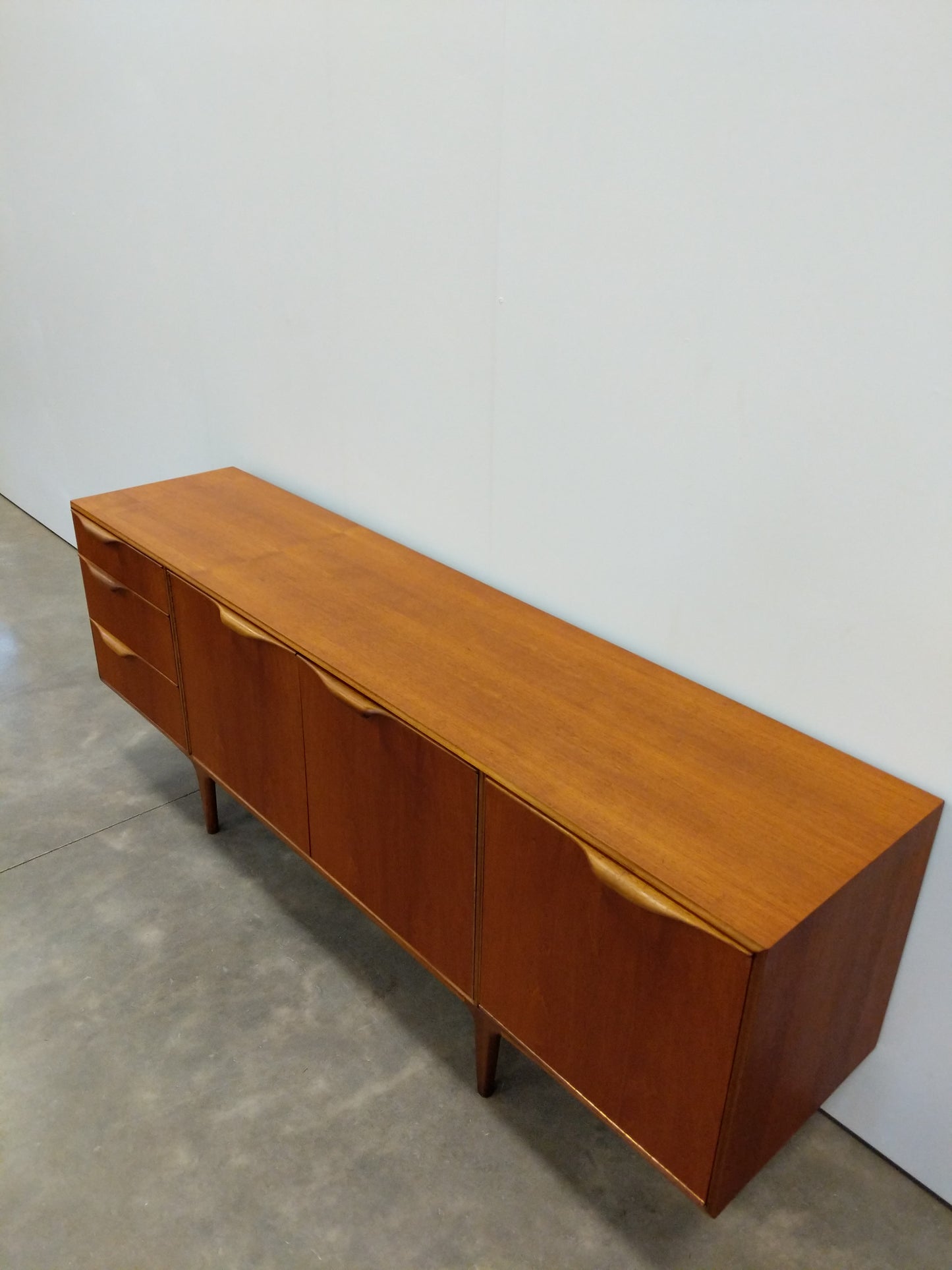 Vintage Mid Century Modern Teak Credenza by McIntosh