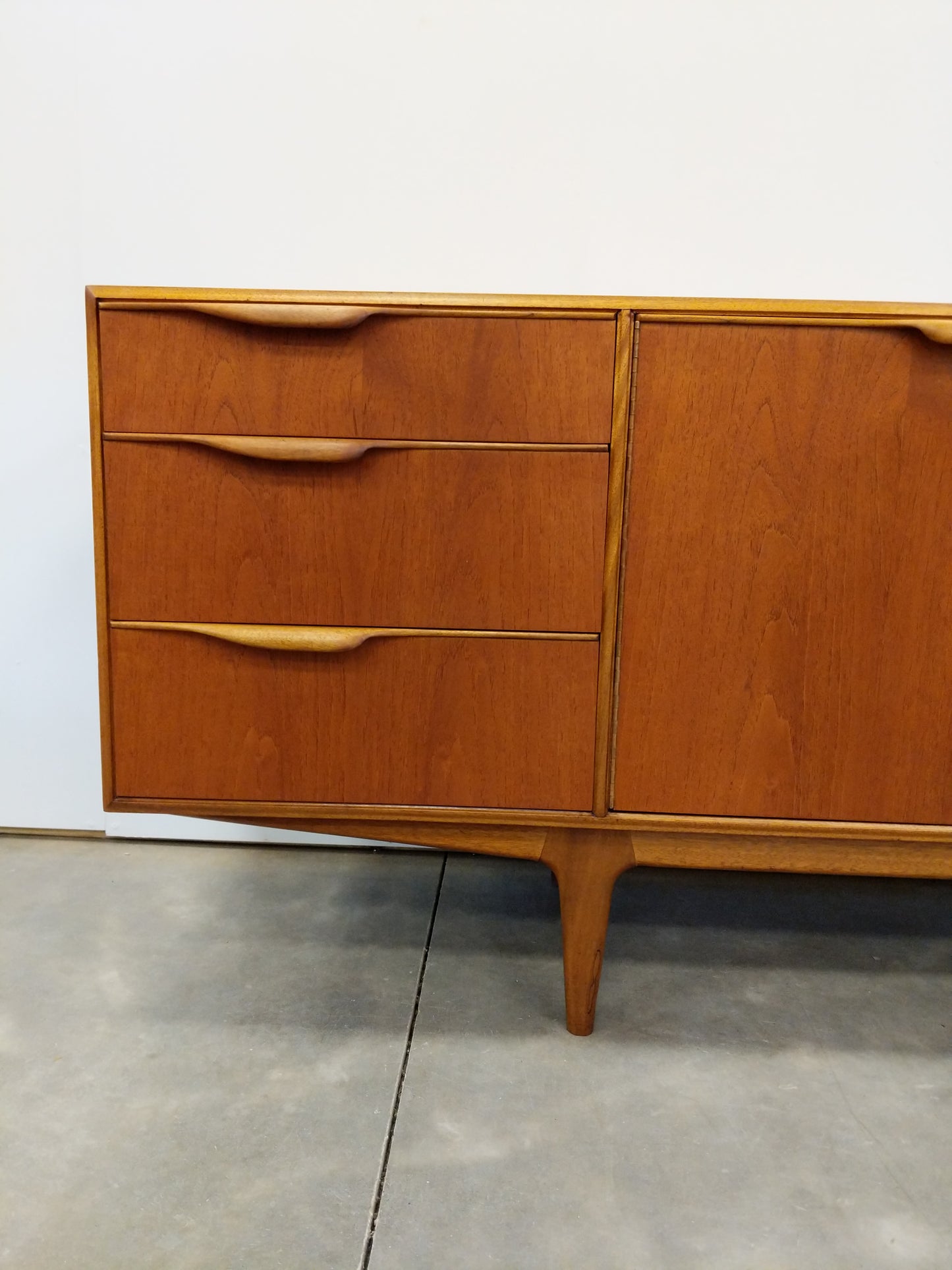 Vintage Mid Century Modern Teak Credenza by McIntosh