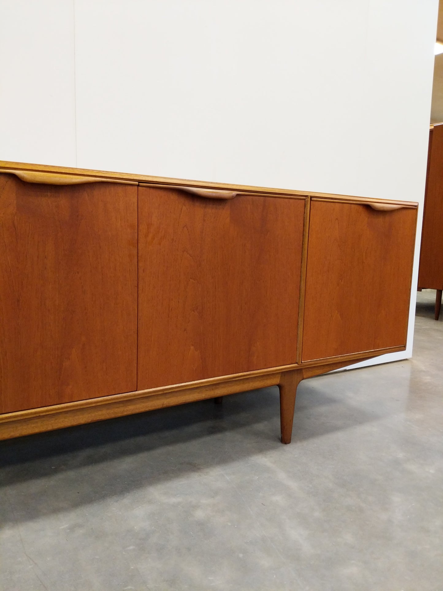 Vintage Mid Century Modern Teak Credenza by McIntosh