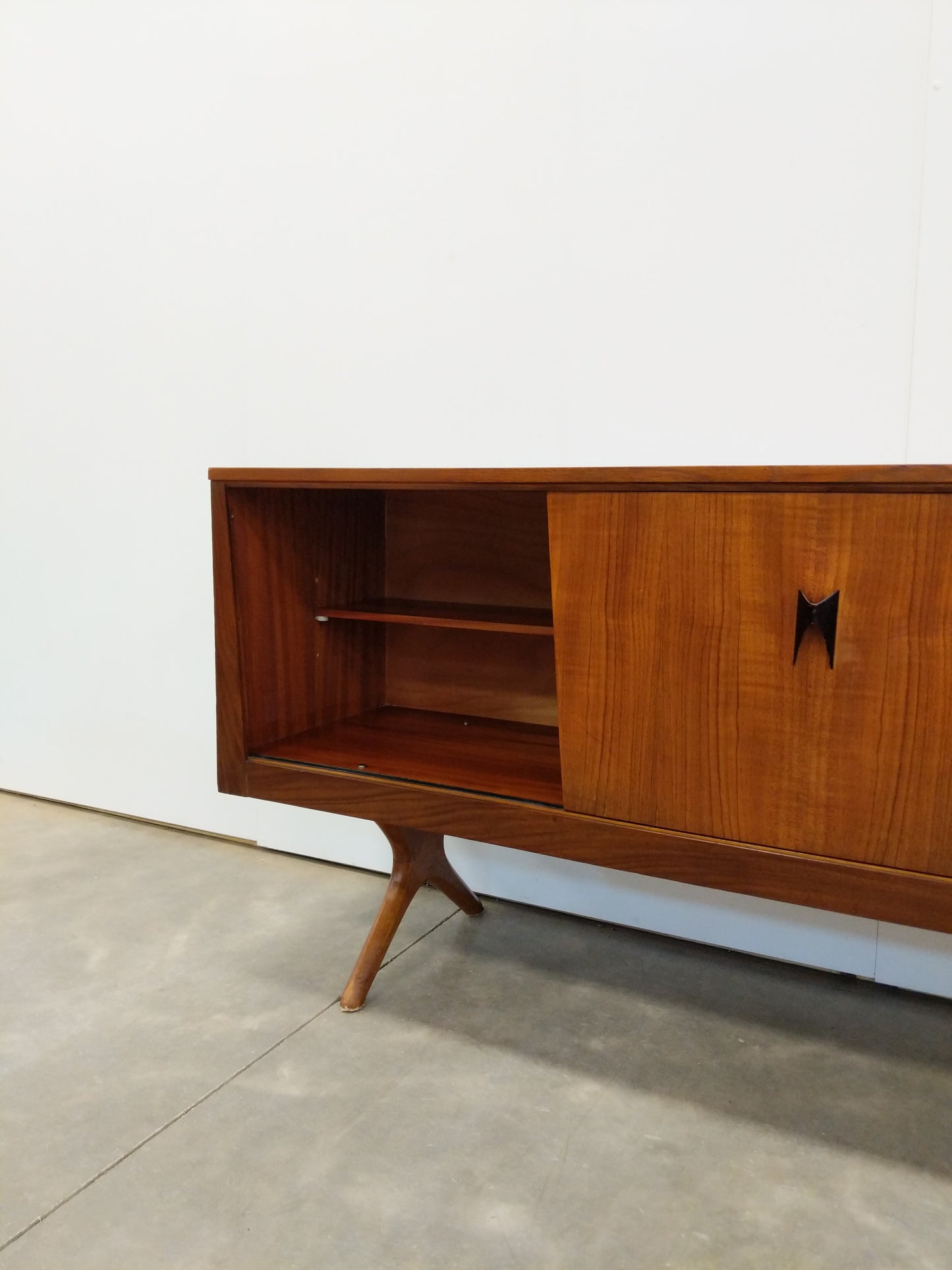 Vintage Mid Century Modern Teak Credenza by Elliotts of Newbury