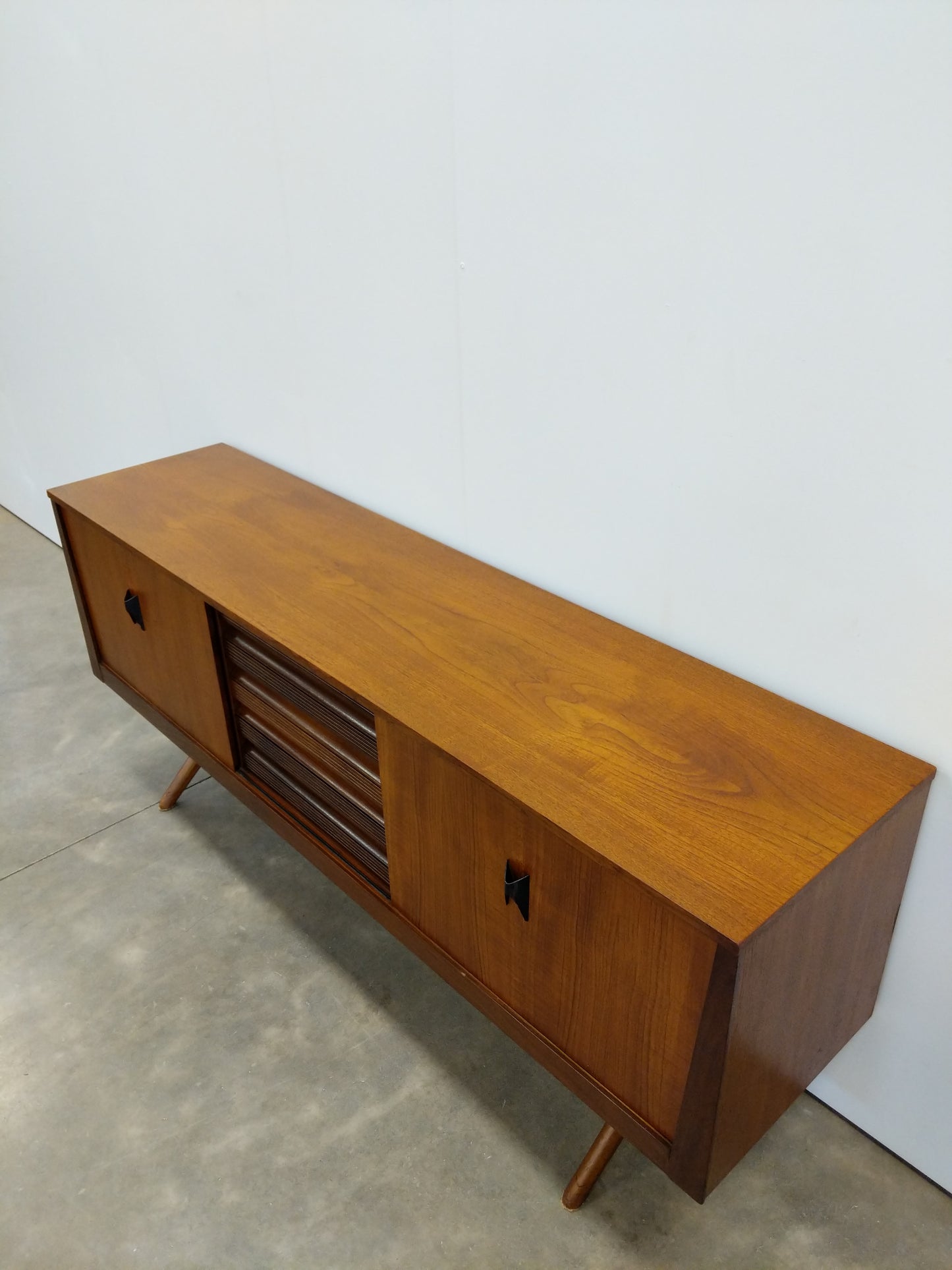 Vintage Mid Century Modern Teak Credenza by Elliotts of Newbury