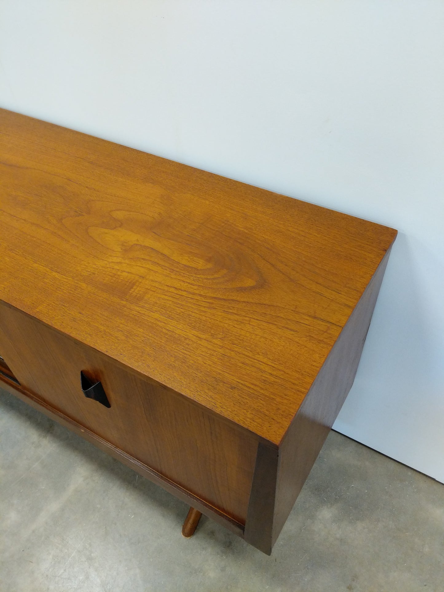 Vintage Mid Century Modern Teak Credenza by Elliotts of Newbury