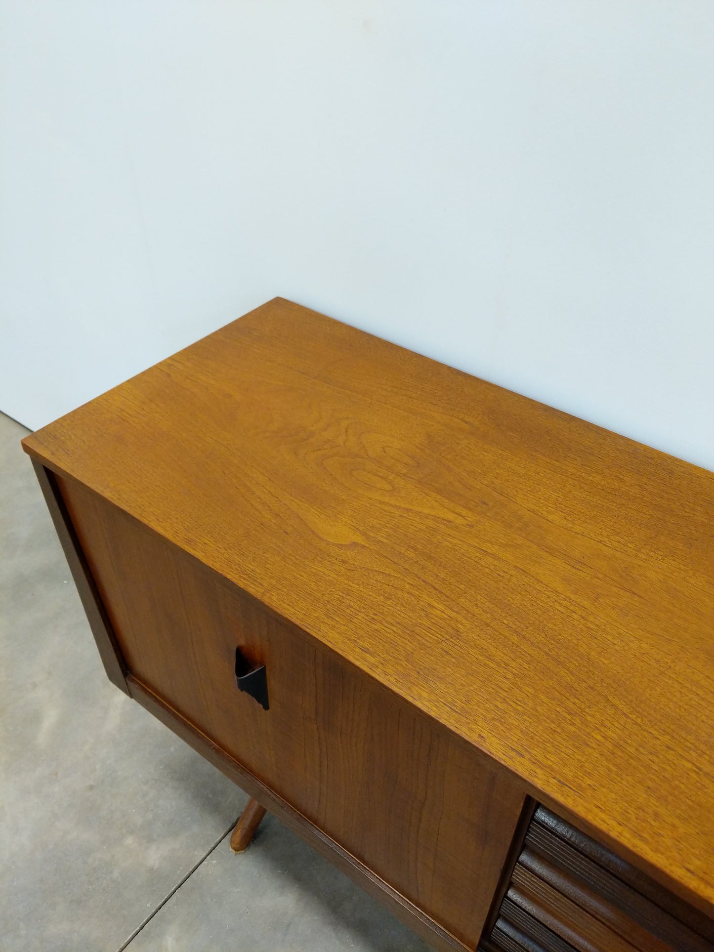 Vintage Mid Century Modern Teak Credenza by Elliotts of Newbury